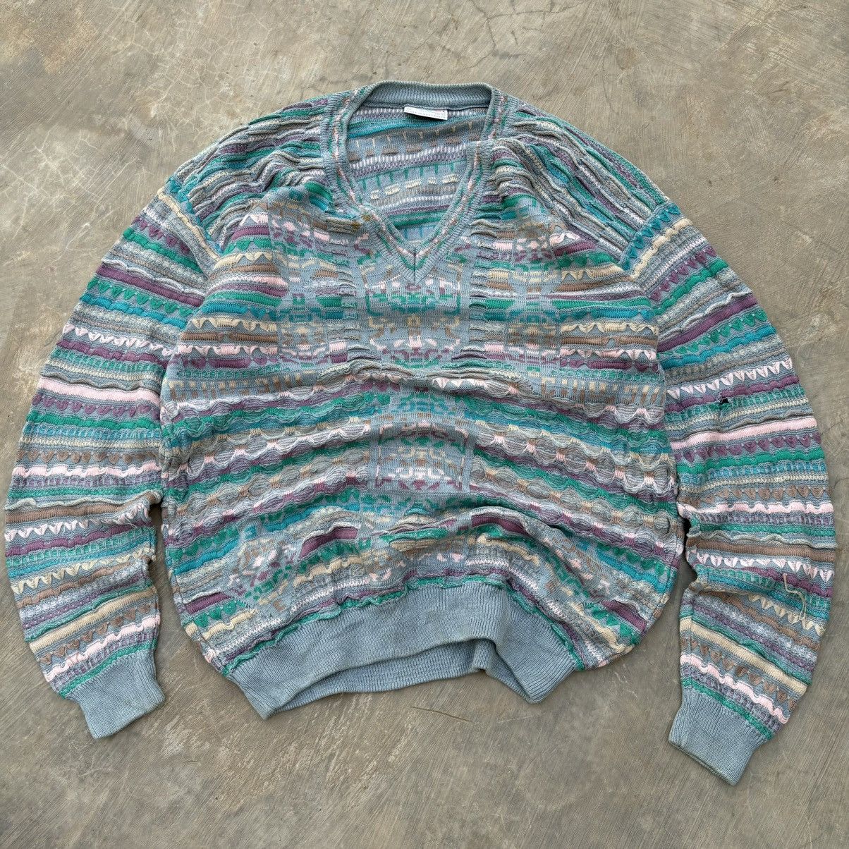 Coogi × Vintage Crazy Vintage 90s Coogi 3D Knit Sweater | Grailed