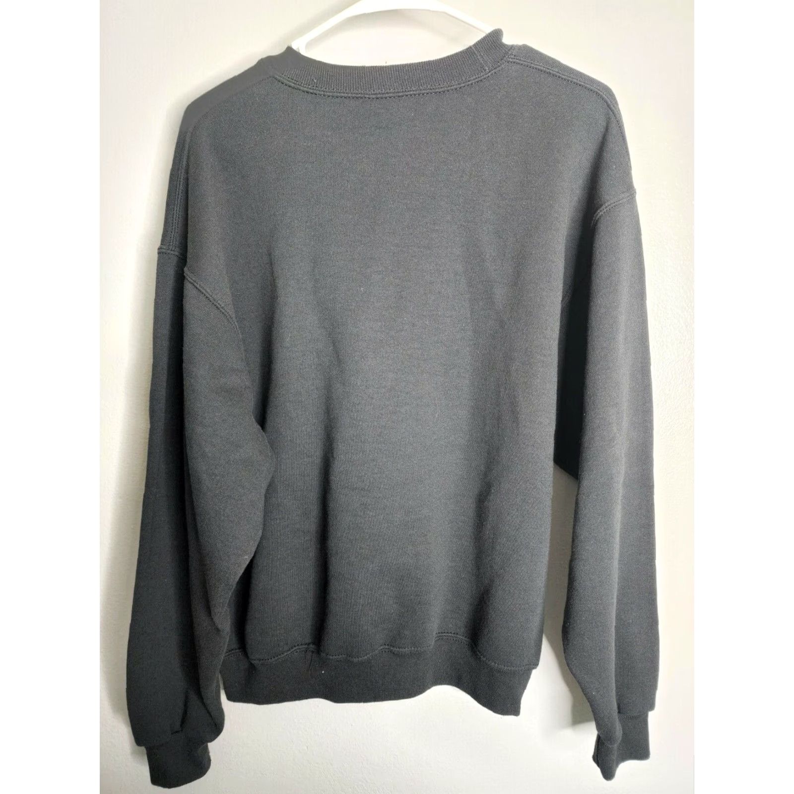 Jerzees VINTAGE Jerzees Mens Crewneck Sweatshirt M Black Rhinestone Monaco Crest Gym & Training Cotton Size US M / EU 48-50 / 2 - 4 Thumbnail