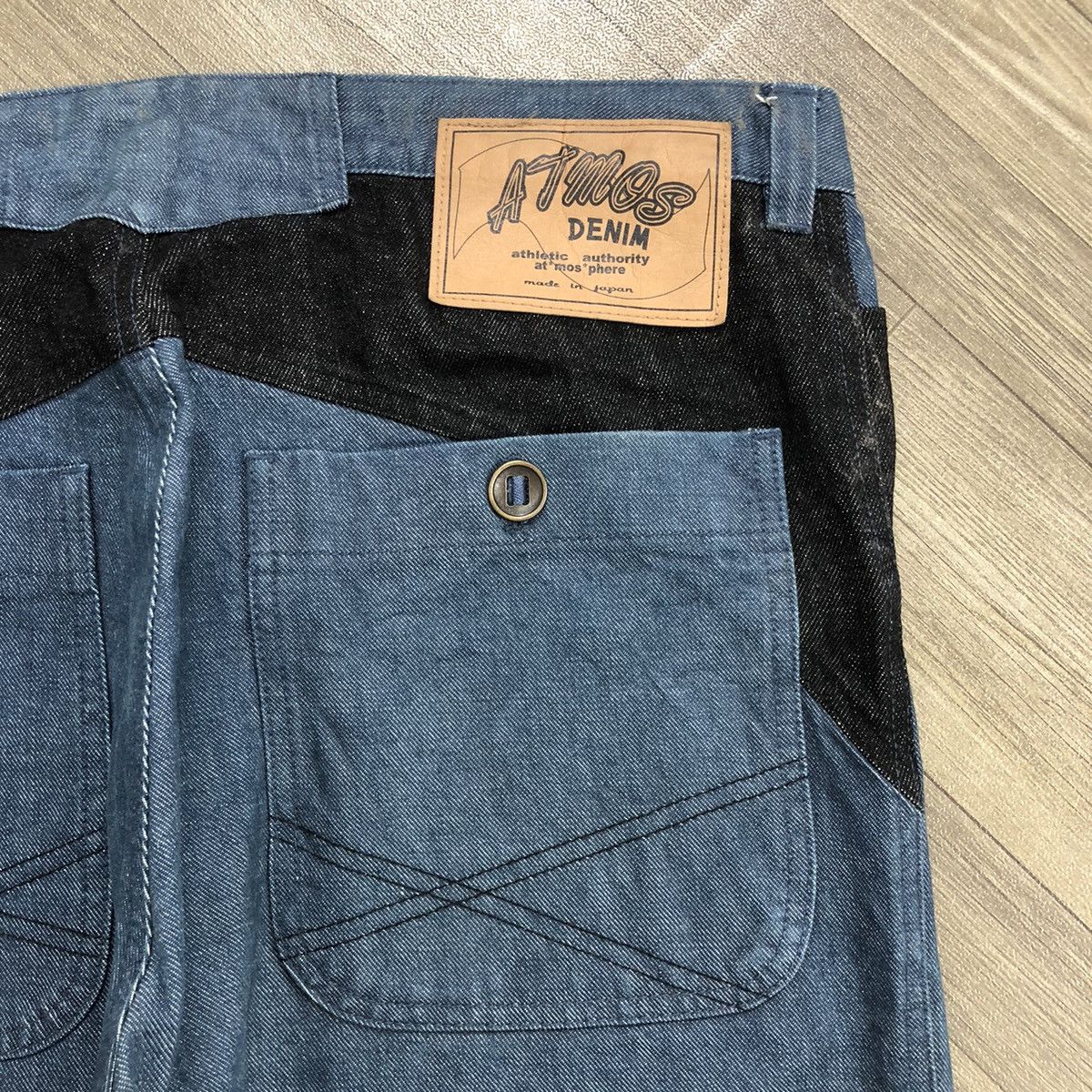Japanese Brand × atmos Y2K Atmos Denim Nonnova Sednose Baggy Jeans Jnco Style Size US 34 / EU 50 - 8 Thumbnail