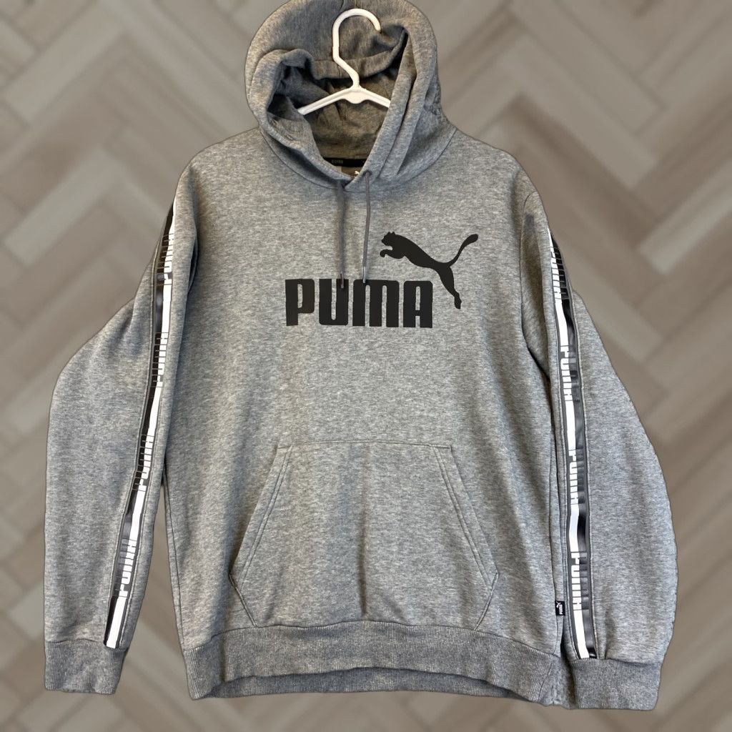 Puma PUMA Men's Essentials Big Logo Hoodie S Small Gray / 55-15 Size US S / EU 44-46 / 1 - 1 Thumbnail