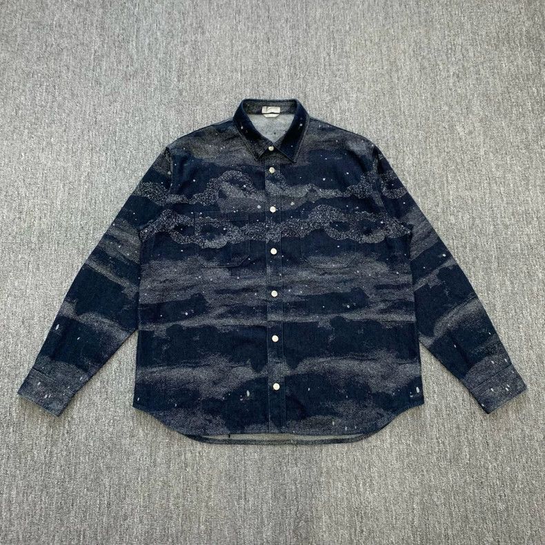 Dior Dior Starry Ink Denim Shirt Jacket Size US XL / EU 56 / 4 - 1 Thumbnail