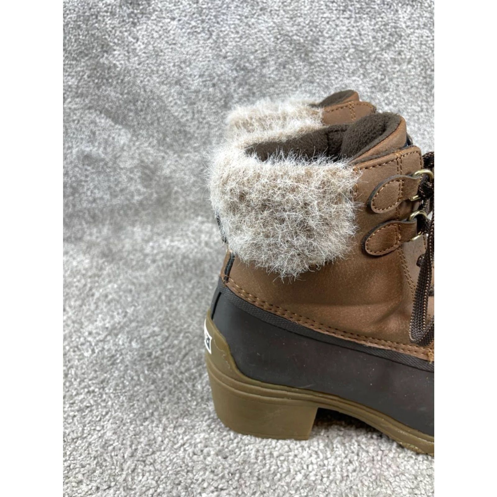 Sperry VINTAGE Sperry Women’s Duck Boots Size 8 Brown Leather Faux Fur Lined Casual Winter Fall Spring Summer Shoes Size US 8 / IT 38 - 3 Thumbnail