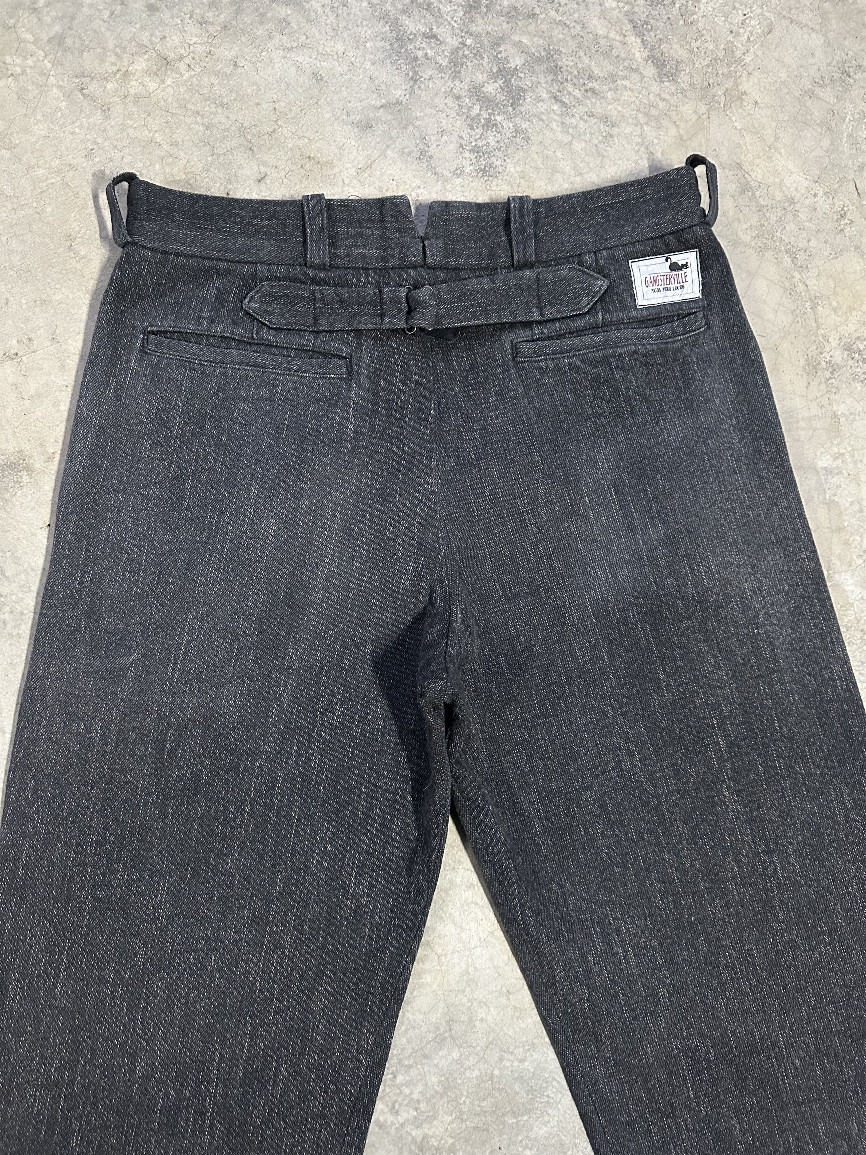 Freewheelers Japanese GangsterVille Salt Paper Buckle Back Trousers Pant Size US 32 / EU 48 - 10 Thumbnail