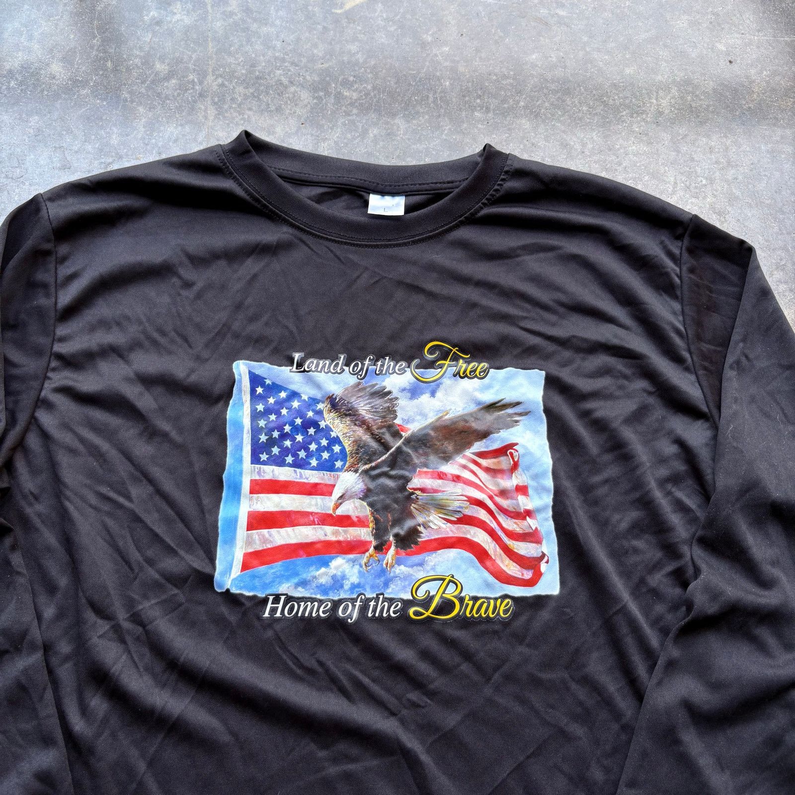 Vintage Rare LAND OF THE FREE Longsleeve T-shirt Size US L / EU 52-54 / 3 - 2 Thumbnail