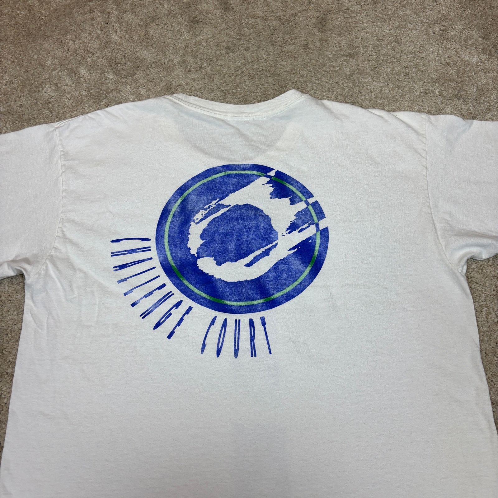 Nike VTG 90s Nike Challenge Court T Shirt Men's Large Tennis Size US L / EU 52-54 / 3 - 4 Thumbnail