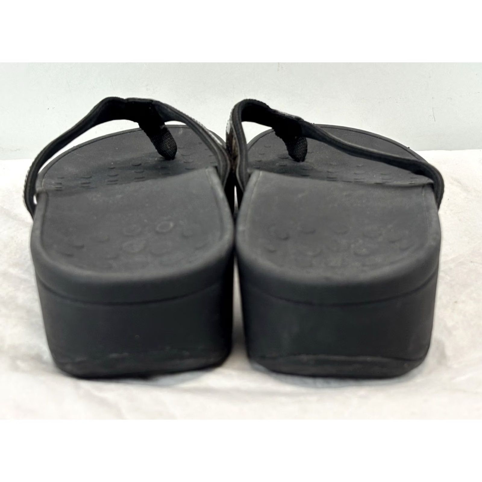 Vionic Vionic Pacific Hightide Platform Womens Sandals Black Chevron Sz 10 Flip Flops Size US 10 / IT 40 - 4 Thumbnail