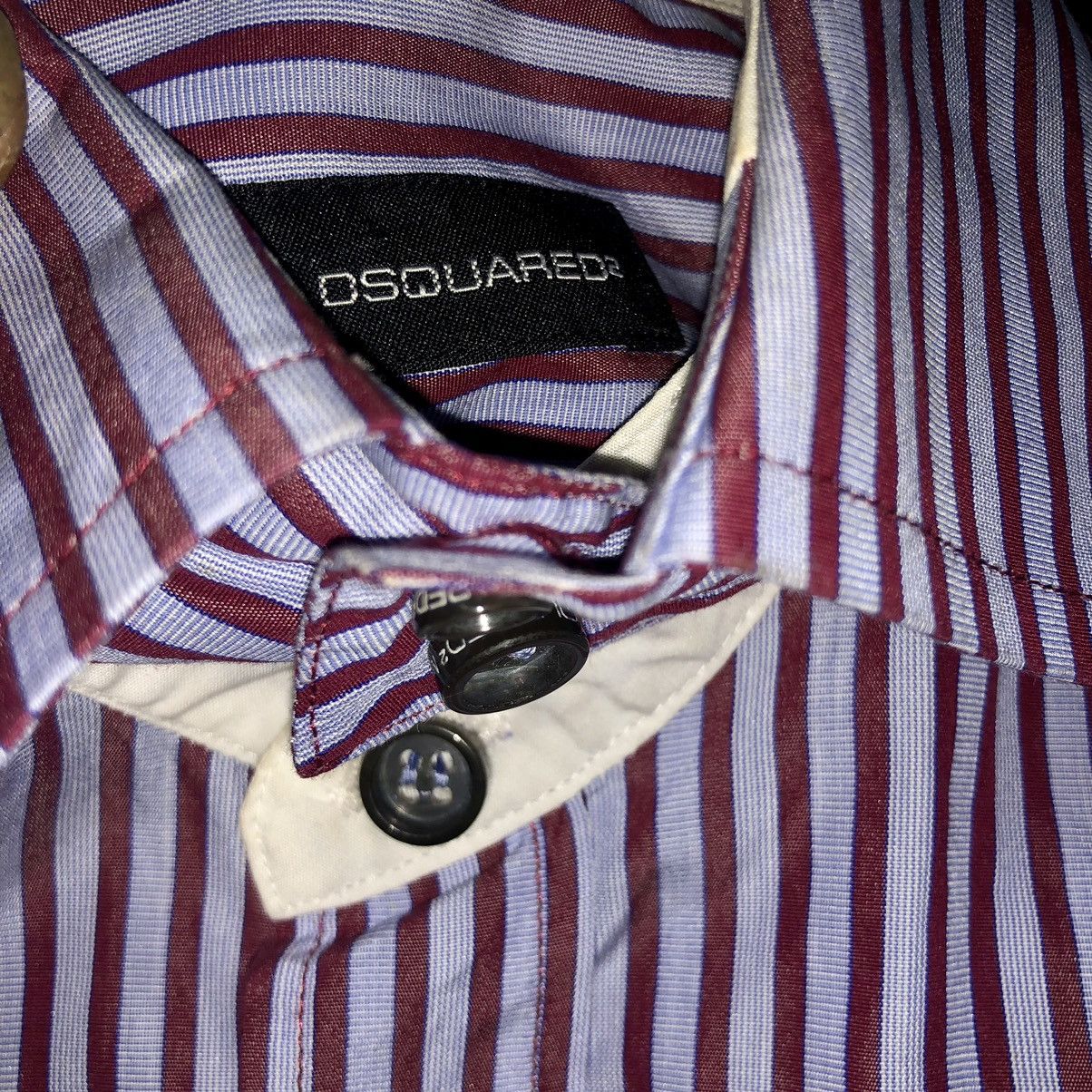Designer × Dsquared2 DSQUARED2 BUTTON UP SHIRT BURN IN CANADA MADE IN ITLY Size S / US 4 / IT 40 - 2 Thumbnail