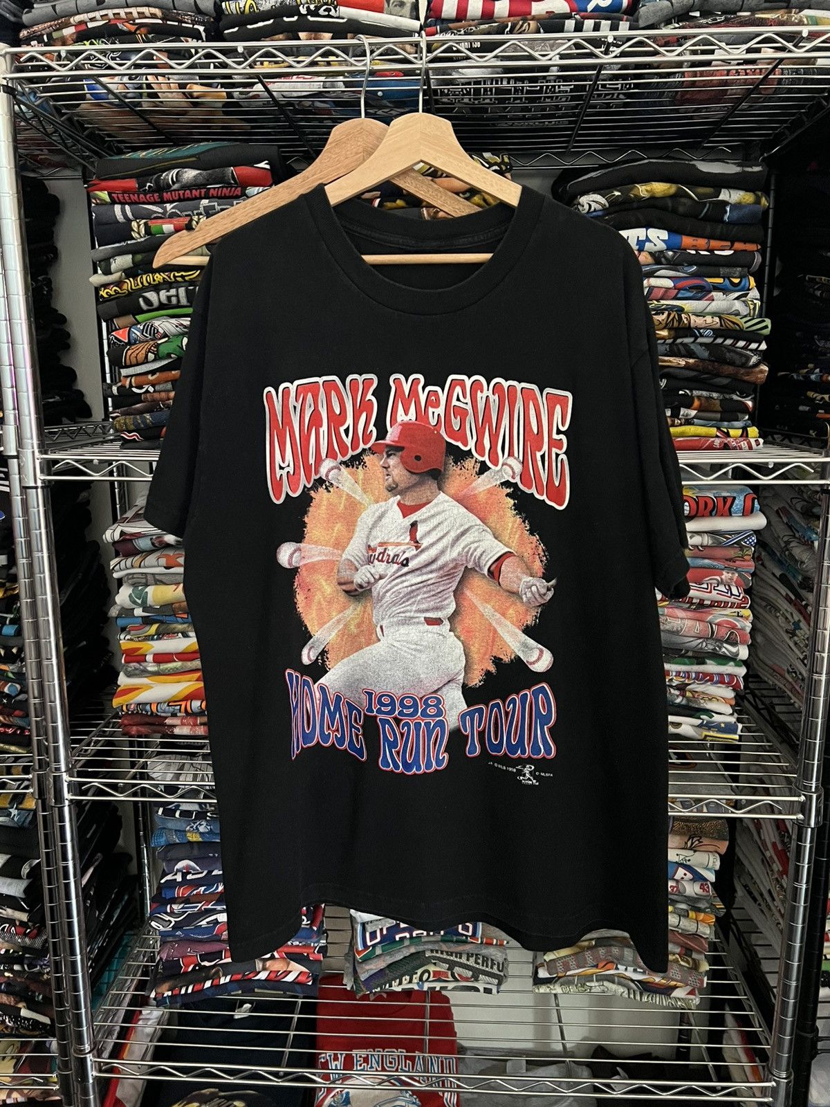MLB 1998 Mark McWire Home Run Tour Tee St Louis Cardinals Size US XL / EU 56 / 4 - 1 Thumbnail