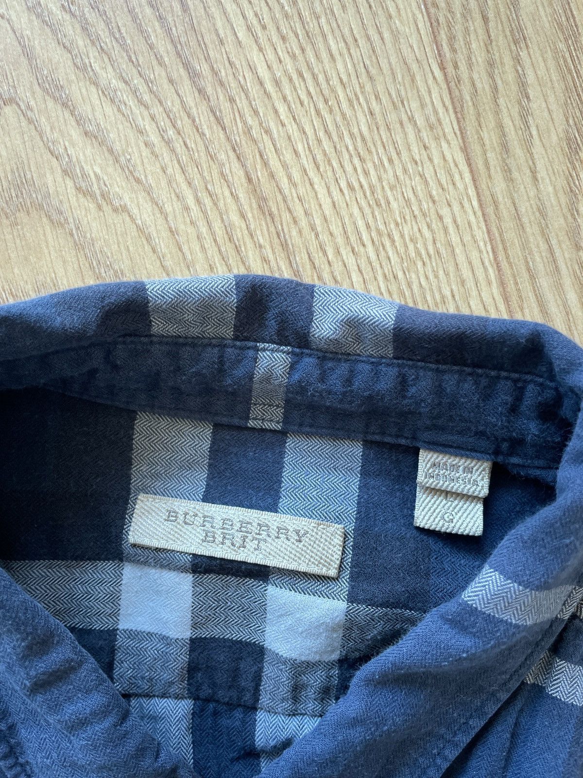 Burberry Burberry Blue nova Check Plaid Button Up Shirt 🔥 Size US L / EU 52-54 / 3 - 2 Thumbnail