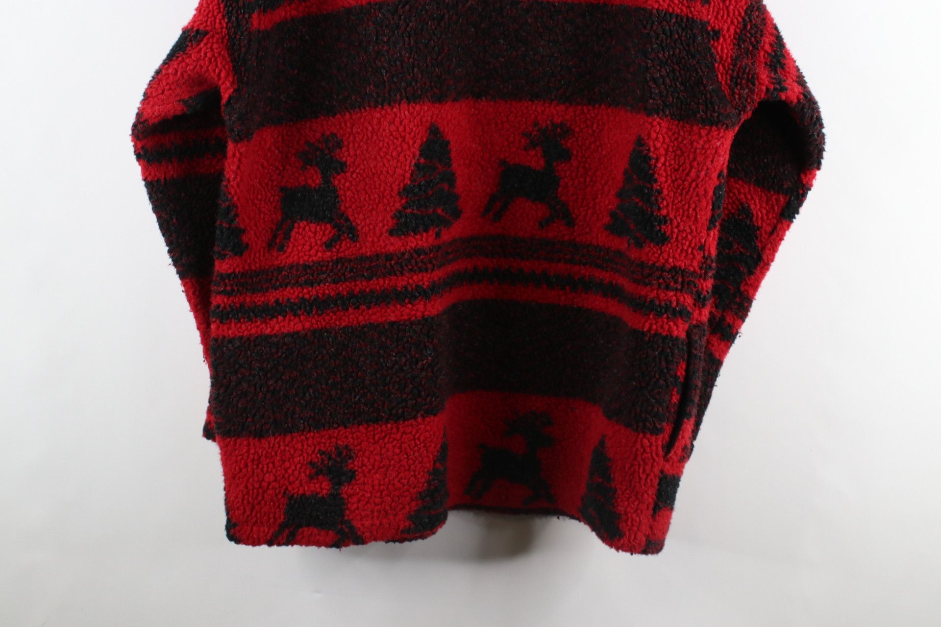 Vintage Vintage 90s Streetwear Deep Pile Fleece Half Zip Sweater Size US XXL / EU 58 / 5 - 9 Thumbnail