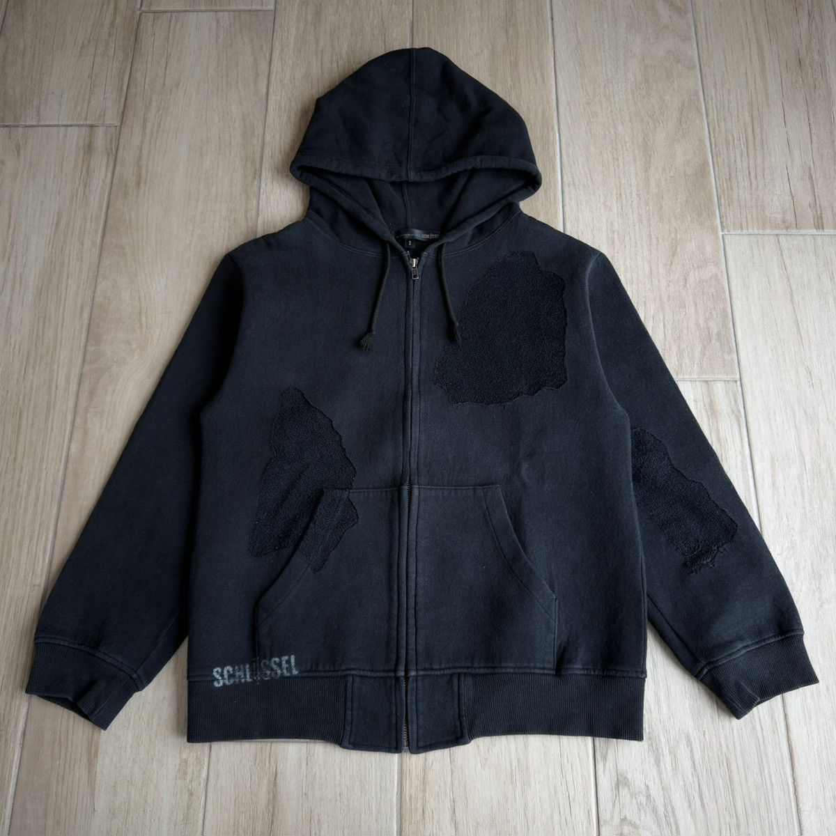 Schlussel Terry Cloth Inverted Fabric Patches Hoodie Size US M / EU 48-50 / 2 - 1 Thumbnail