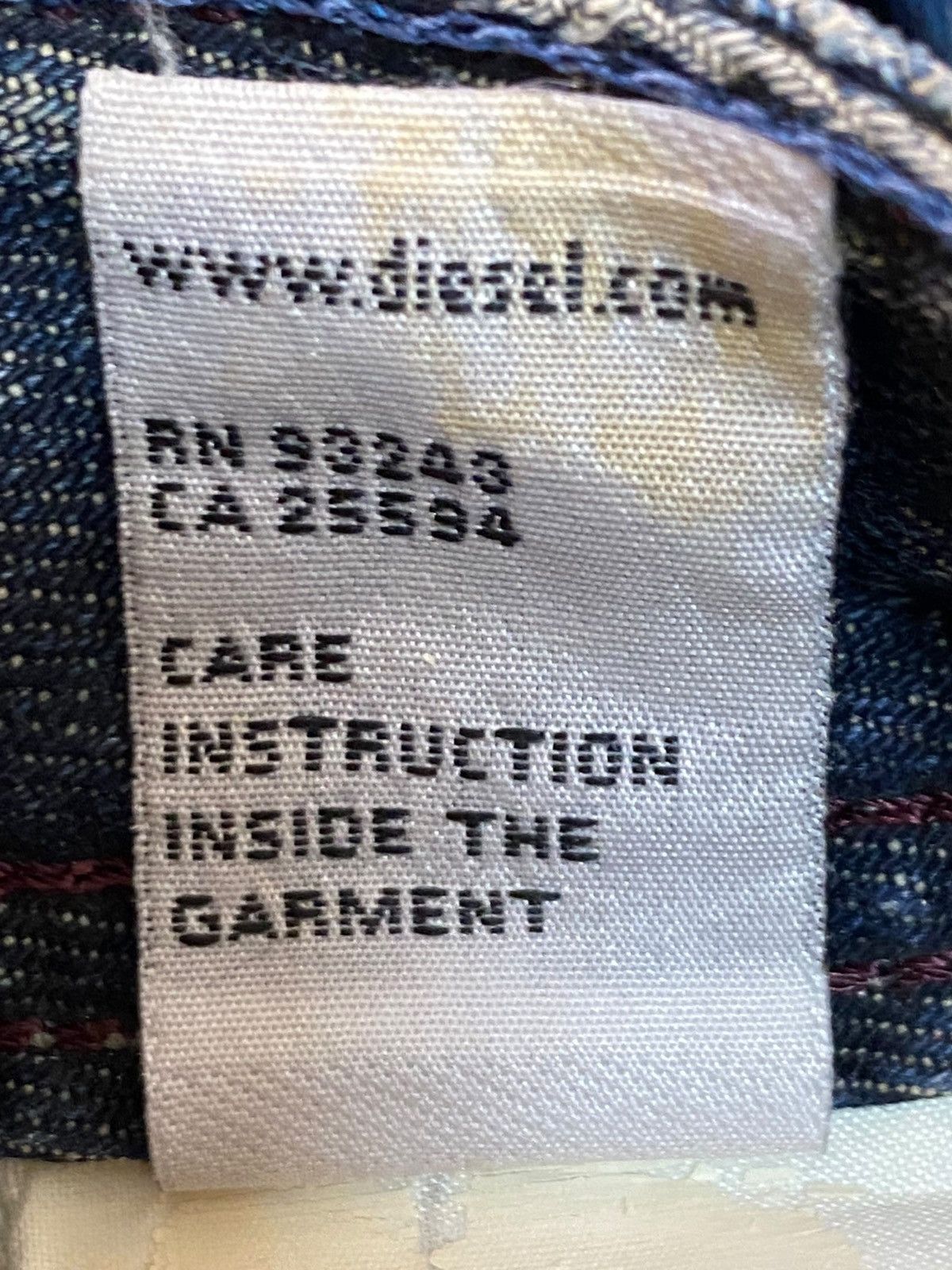 Diesel Black Gold Vintage Diesel Acid Wash Enough Baggy Distressed Jeans Size US 32 / EU 48 - 23 Thumbnail