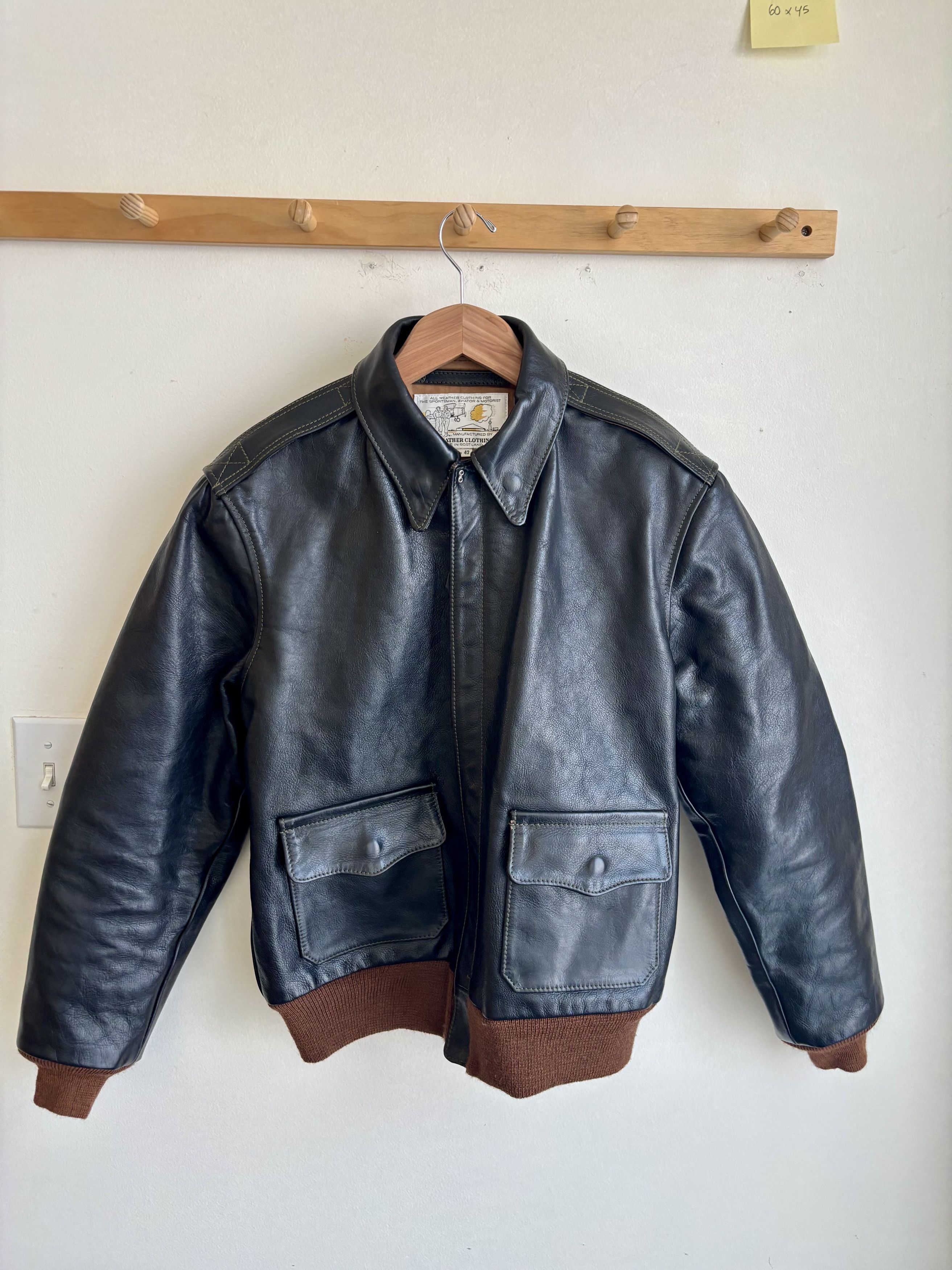 Aero Leathers Aero leather USAAF Type A-2 flight jacket Size US L / EU 52-54 / 3 - 1 Thumbnail