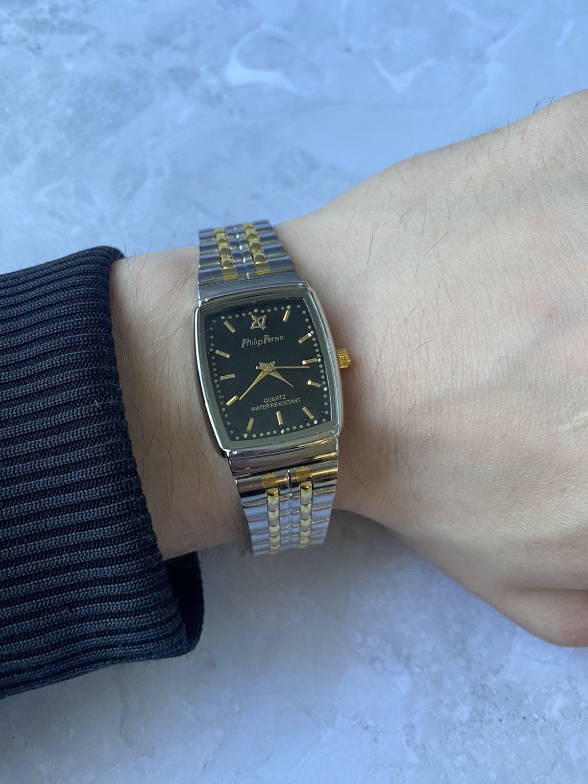 Japanese Brand × Jewelry × Vintage Stylish Philip Persio Black Dial Watch Size ONE SIZE - 3 Thumbnail