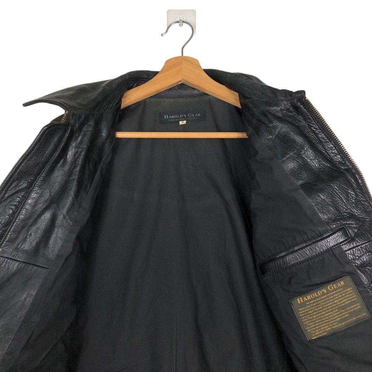 Japanese Brand Vintage Soft Leather Biker Jacket Harold’s Gear IsseyMiyake Size US M / EU 48-50 / 2 - 14 Thumbnail