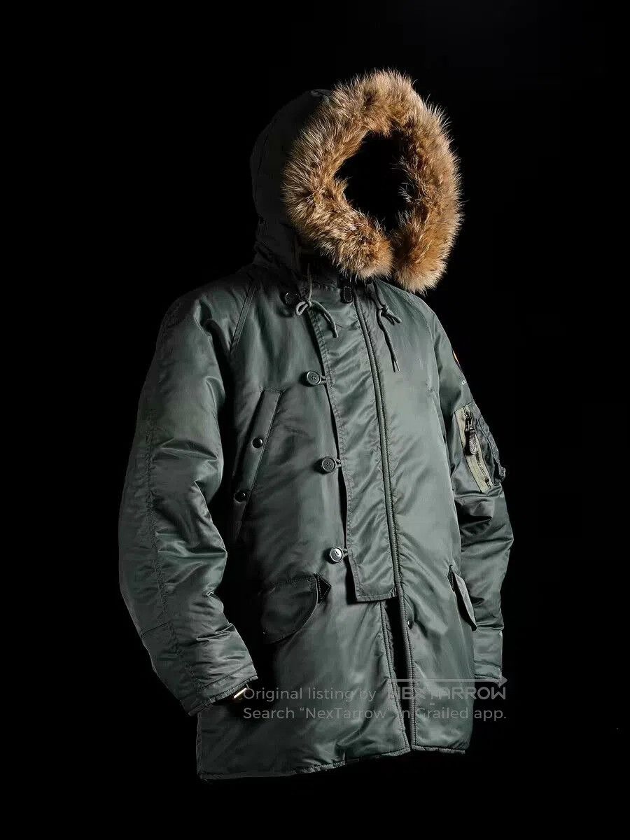 Gimo's GIZEMO Reissue Heavy Wool Lined N3B Coat. Size US L / EU 52-54 / 3 - 1 Thumbnail