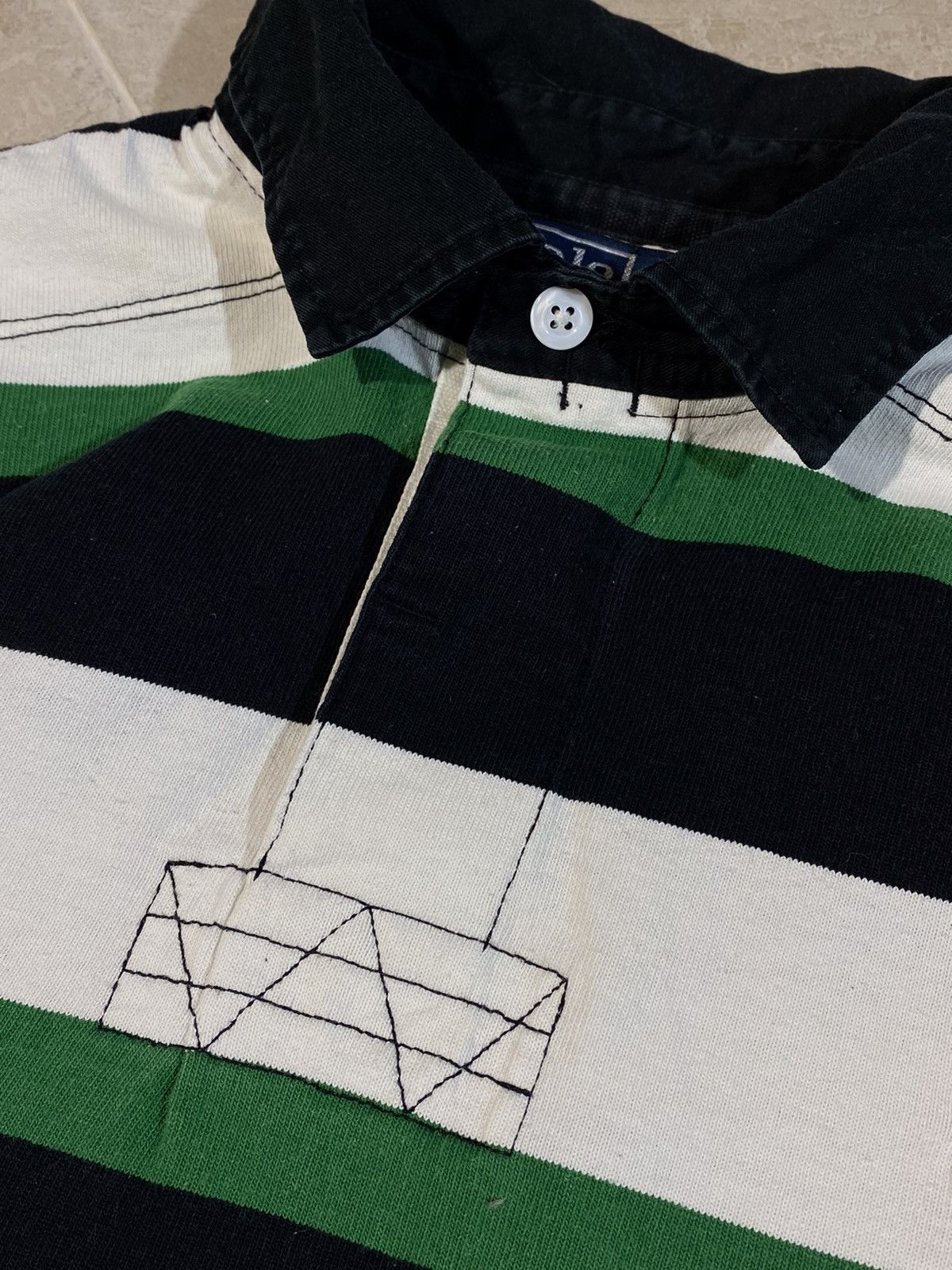 Polo Ralph Lauren 🔥 POLO RALPH LAUREN RUGBY STRIPED SHIRT PREPPY 2000s VIBES Size US L / EU 52-54 / 3 - 7 Thumbnail