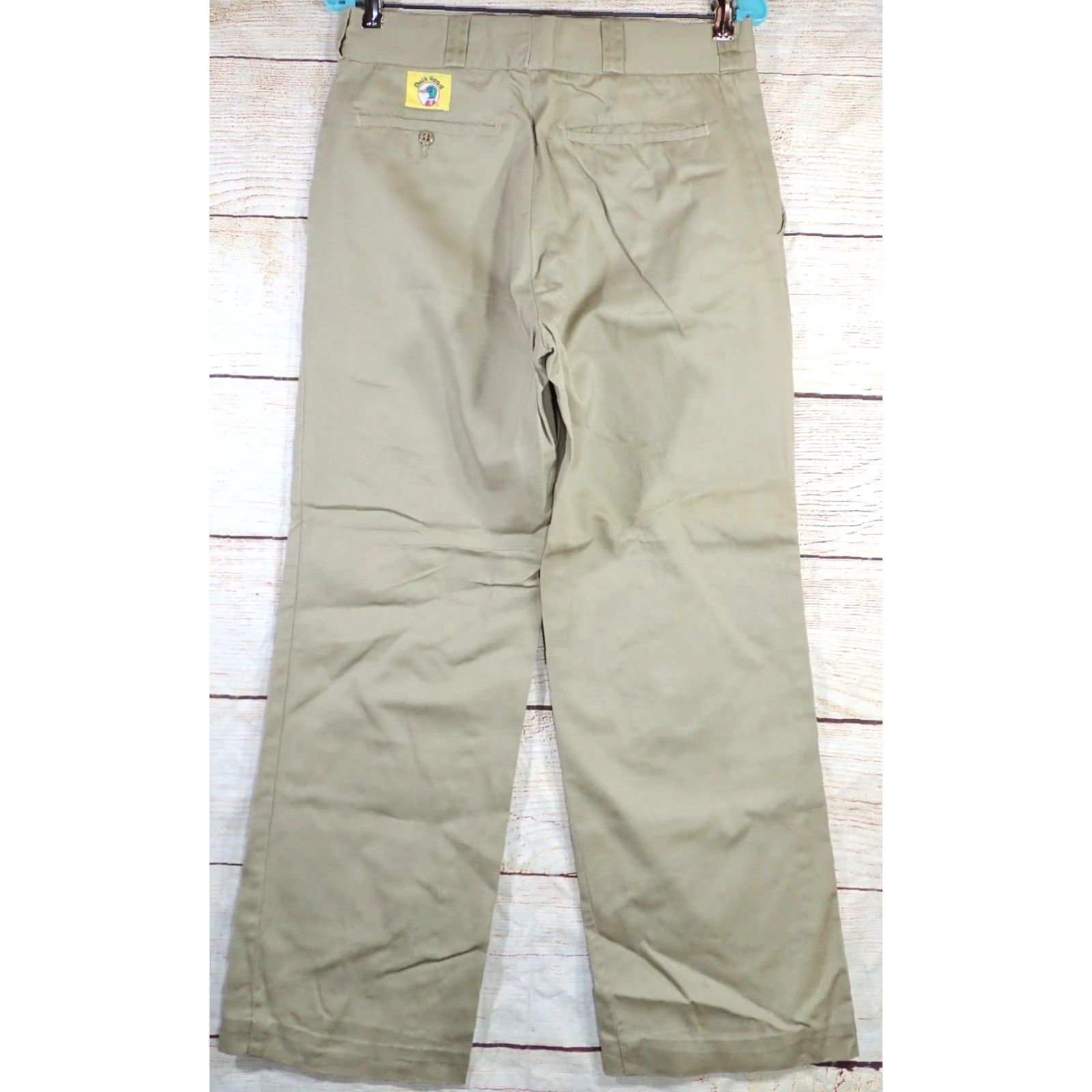Vintage VINTAGE Duck Head Chino Pants 30x27 Men Beige Cotton Khaki 1980s Classic USA Made in USA Zip Fly Straight Pocket Front Rise 30 27" 39" Hips Size US 30 / EU 46 - 2 Thumbnail