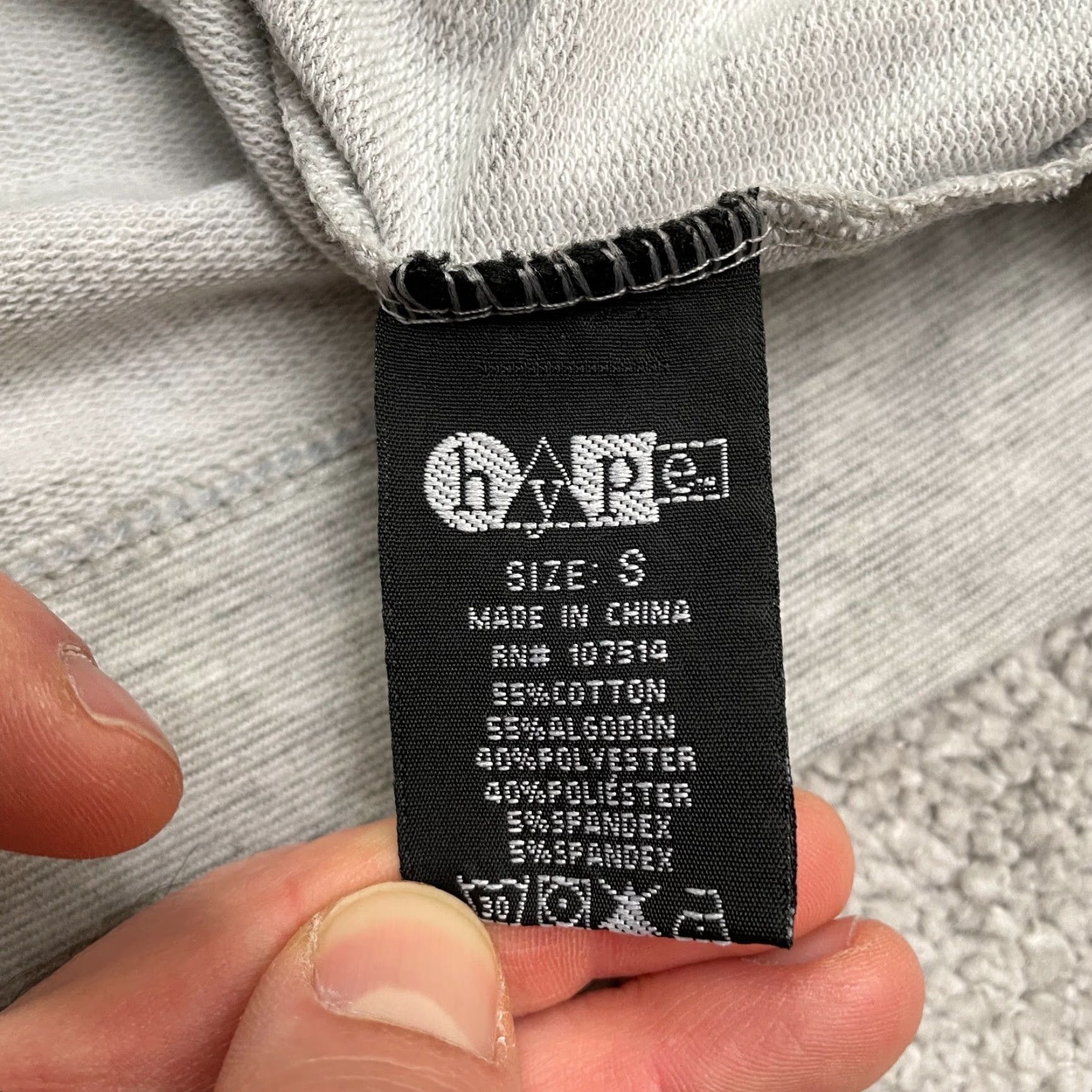 Vintage Hype Graphic Hoodie Sweatshirt Womens Small Gray Muscle Cut Off Casual Pullover Size M / US 6-8 / IT 42-44 - 6 Thumbnail