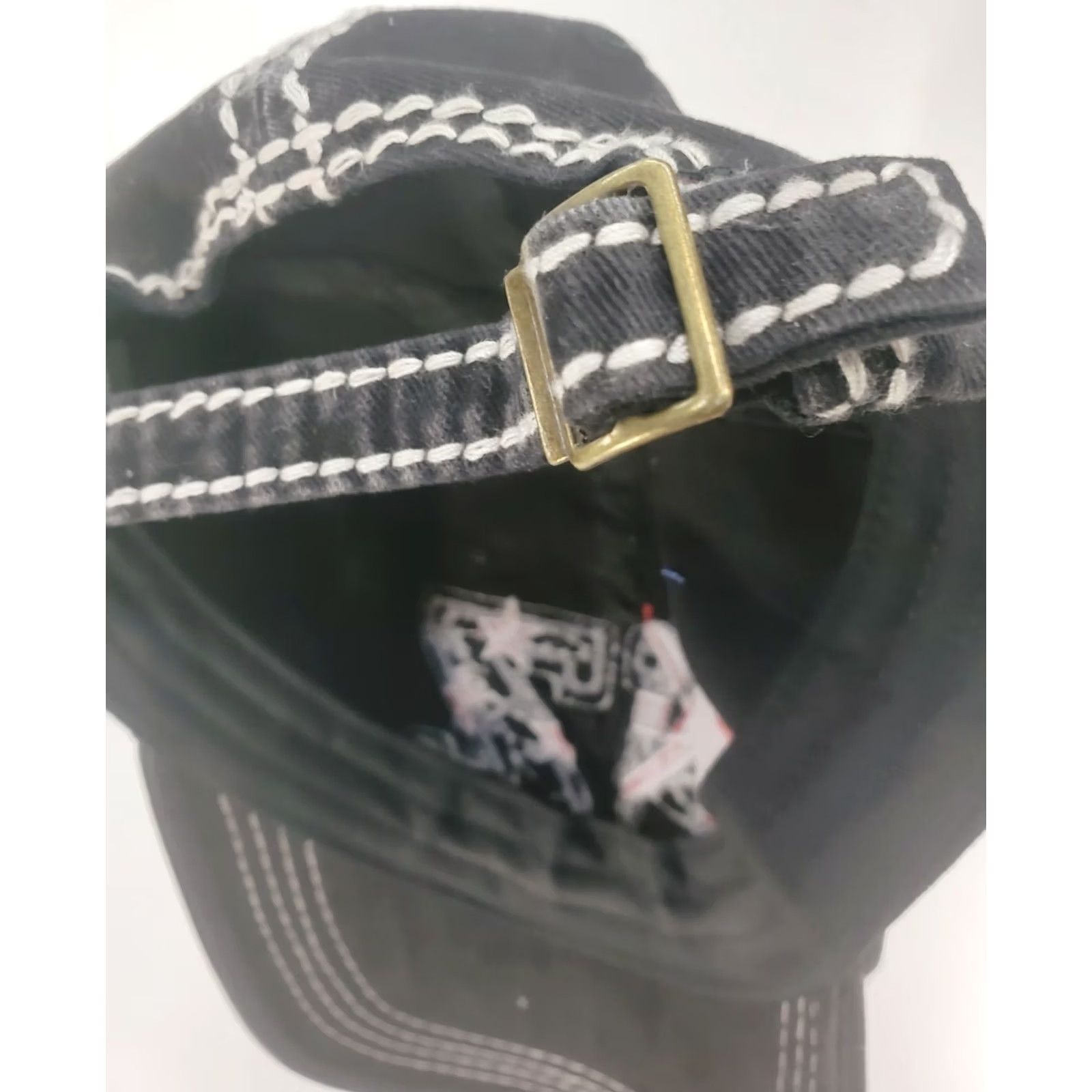 Bally NEW ZEALAND FERN BLACK ADJUSTABLE STRAP HAT BALL CAP FLAG Big Stitch Embroidered HAT Size ONE SIZE - 5 Thumbnail