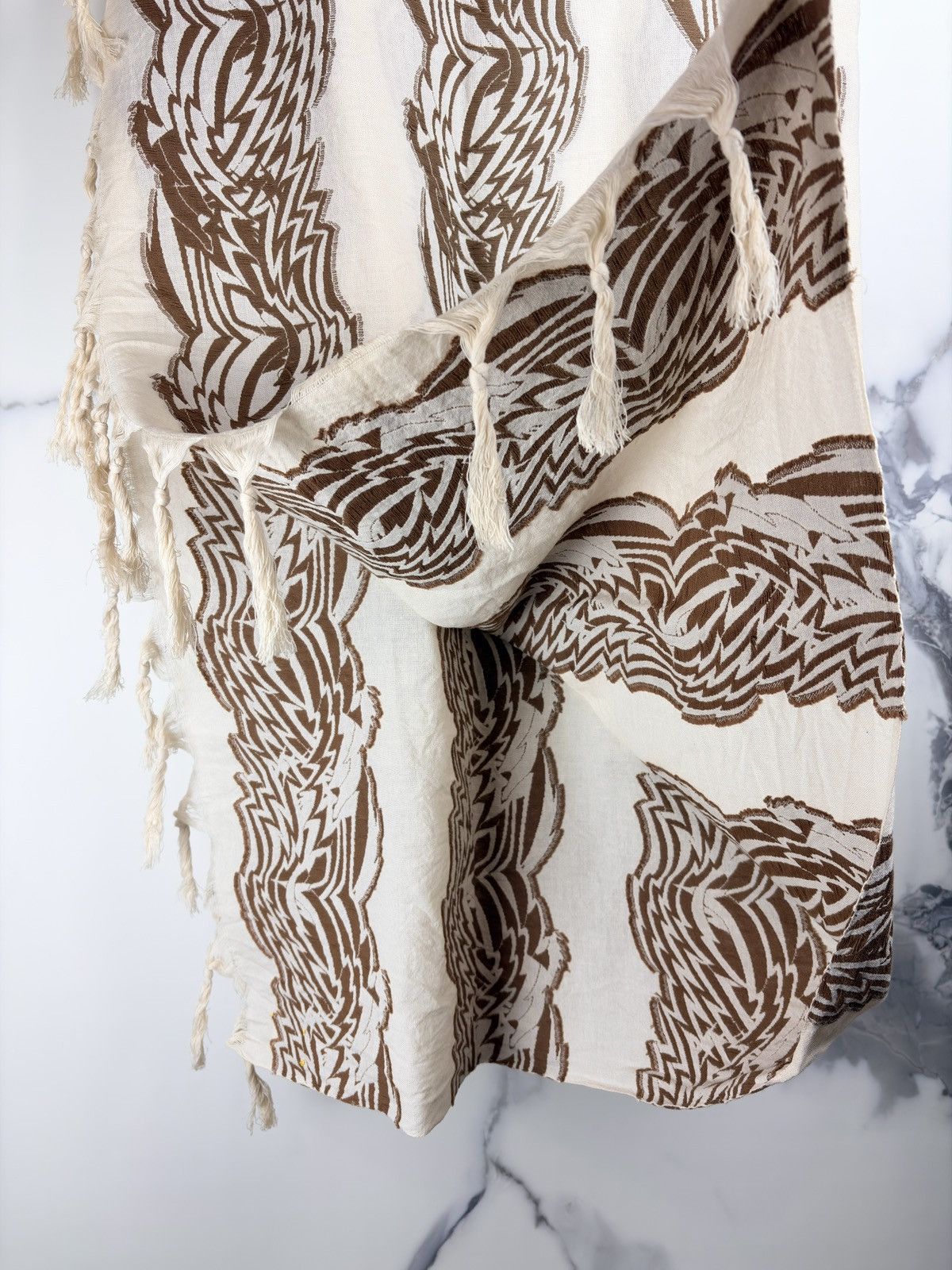 Undercover SS02 Undercover Illusion Of Haze Tassel Afghan Shemagh Scarf Size ONE SIZE - 5 Thumbnail