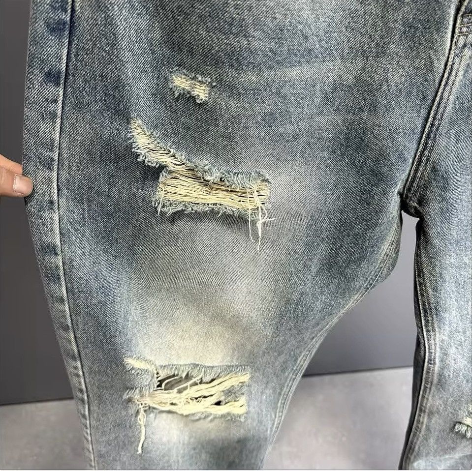 Japanese Brand × Jean Stylish Skateboard Baggy Ripped Jeans Size US 31 - 9 Thumbnail