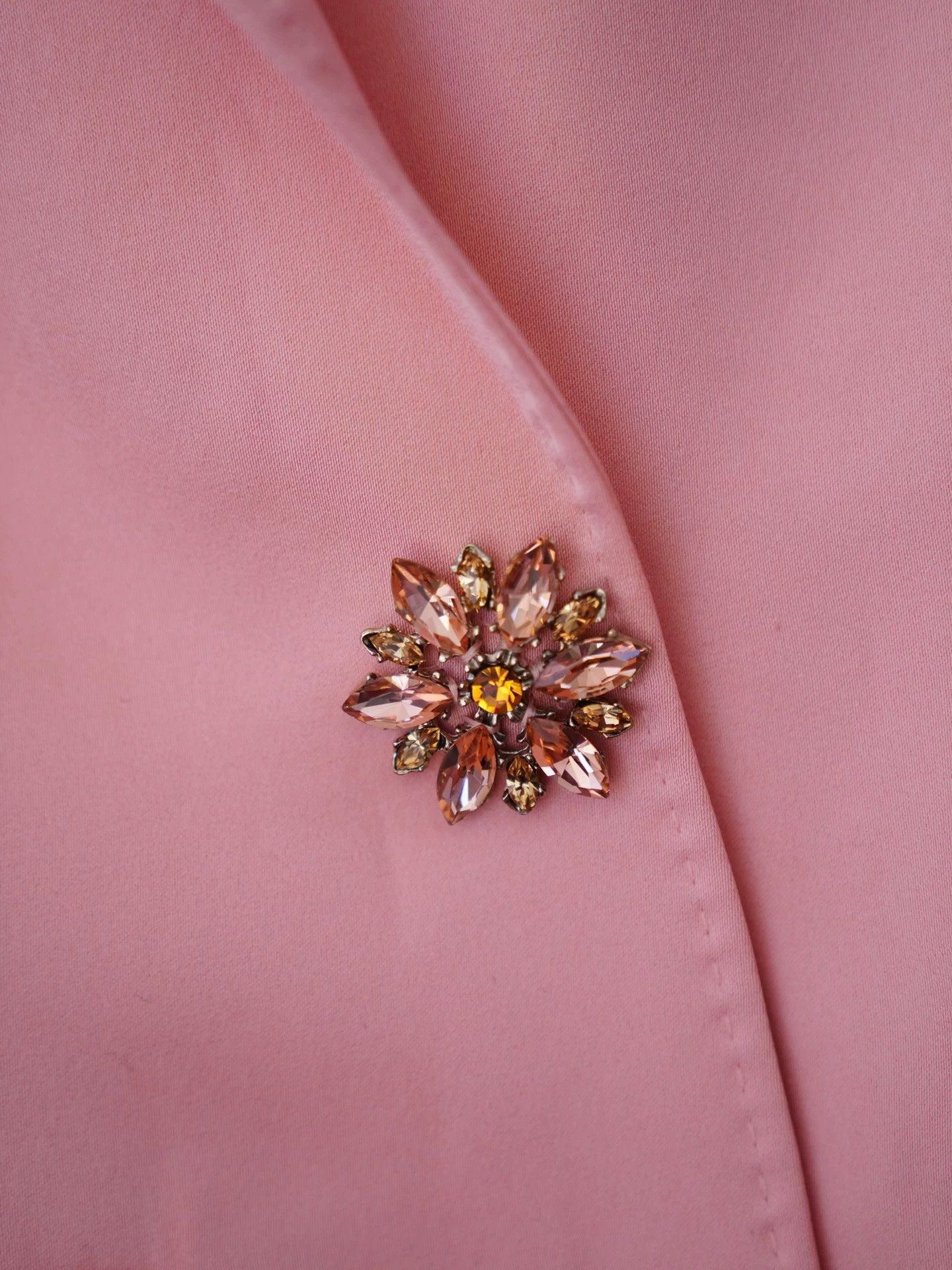 Escada Escada Peach Pink Gem Button Blazer S/M Size XXS / US 00 / IT 34 - 5 Thumbnail