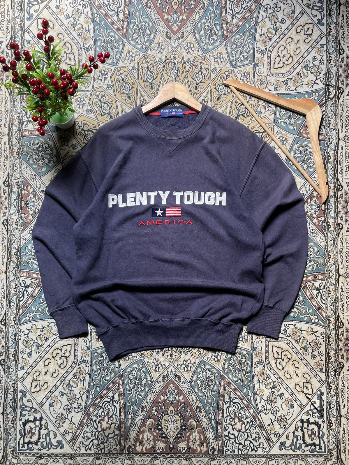 Other Vintage x Plenty Tough x Crewneck x Sweatshirt Size US L / EU 52-54 / 3 - 1 Thumbnail