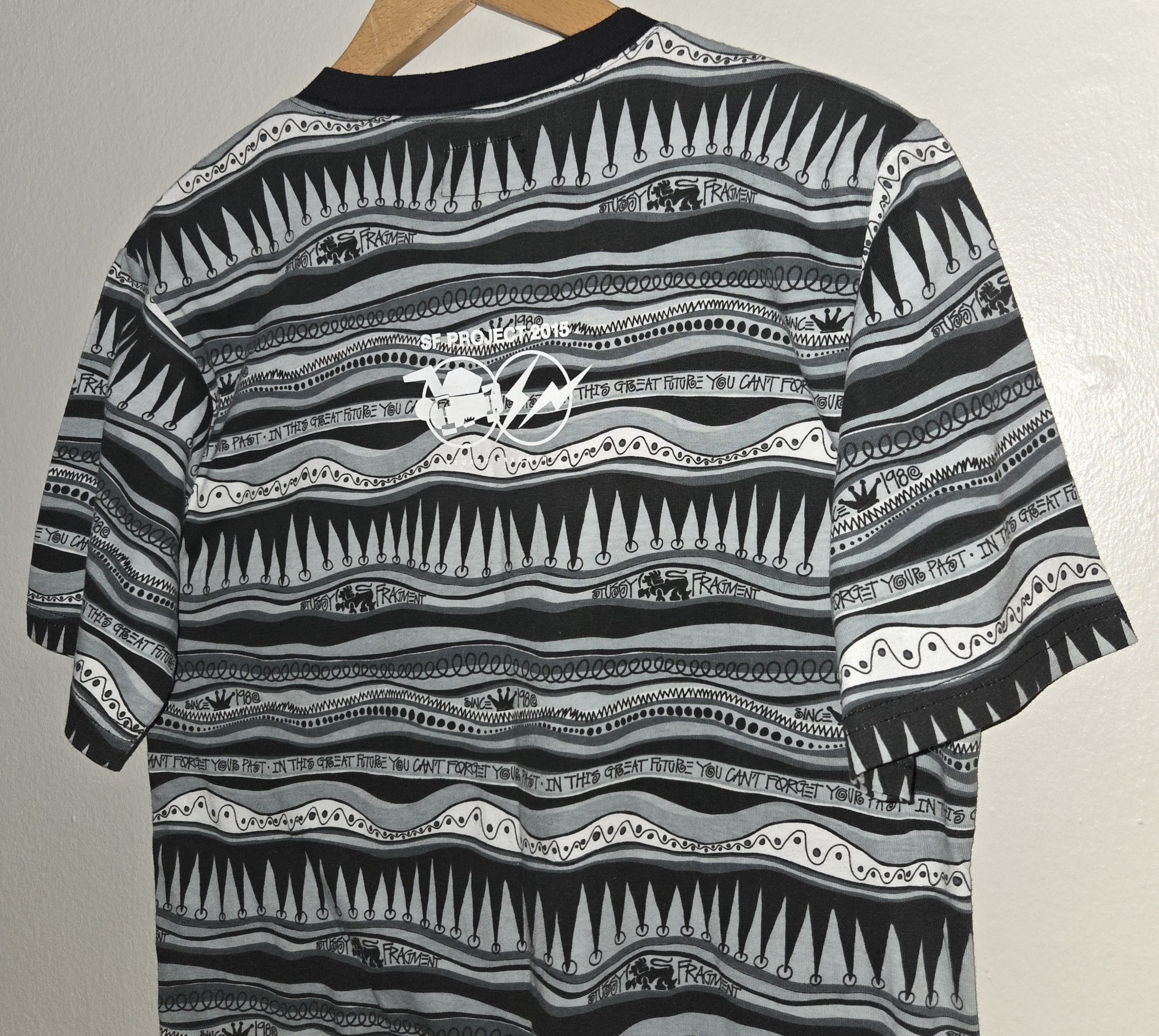 Stussy 2015 Stussy x Fragment Stripe Pocket Tee Size US S / EU 44-46 / 1 - 6 Thumbnail