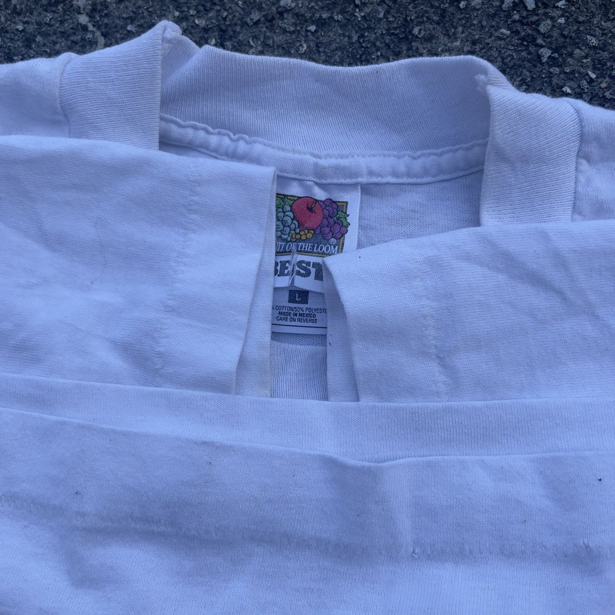 Fruit Of The Loom × Vintage Vtg 90s WITH GOD ALL THINGS ARE POSSIBLE Single Stitch Shirt Size US L / EU 52-54 / 3 - 4 Thumbnail