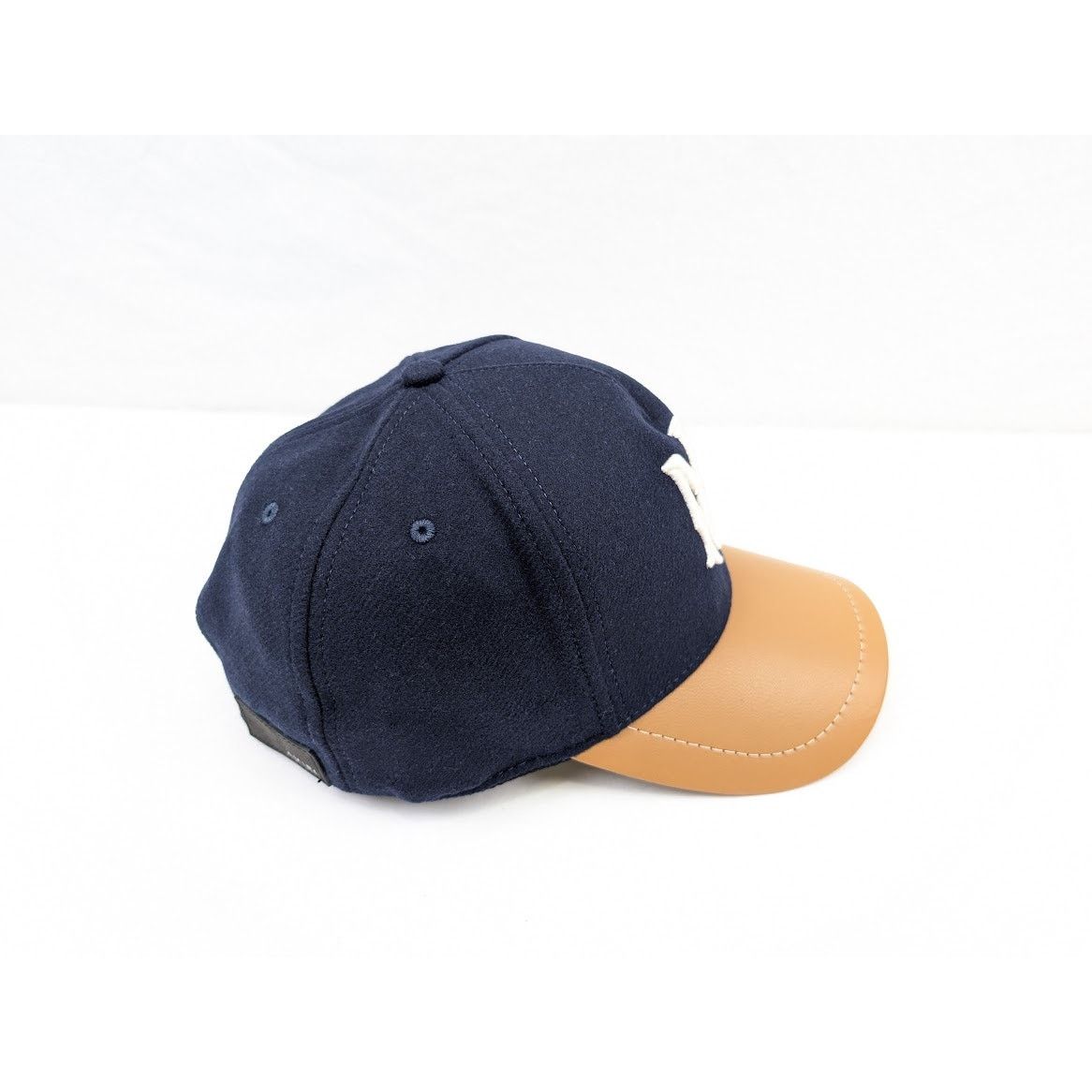 Amiri o1rshd1 Size: OS / Wool/Leather MA Hat / Cap in Navy Size ONE SIZE - 13 Thumbnail