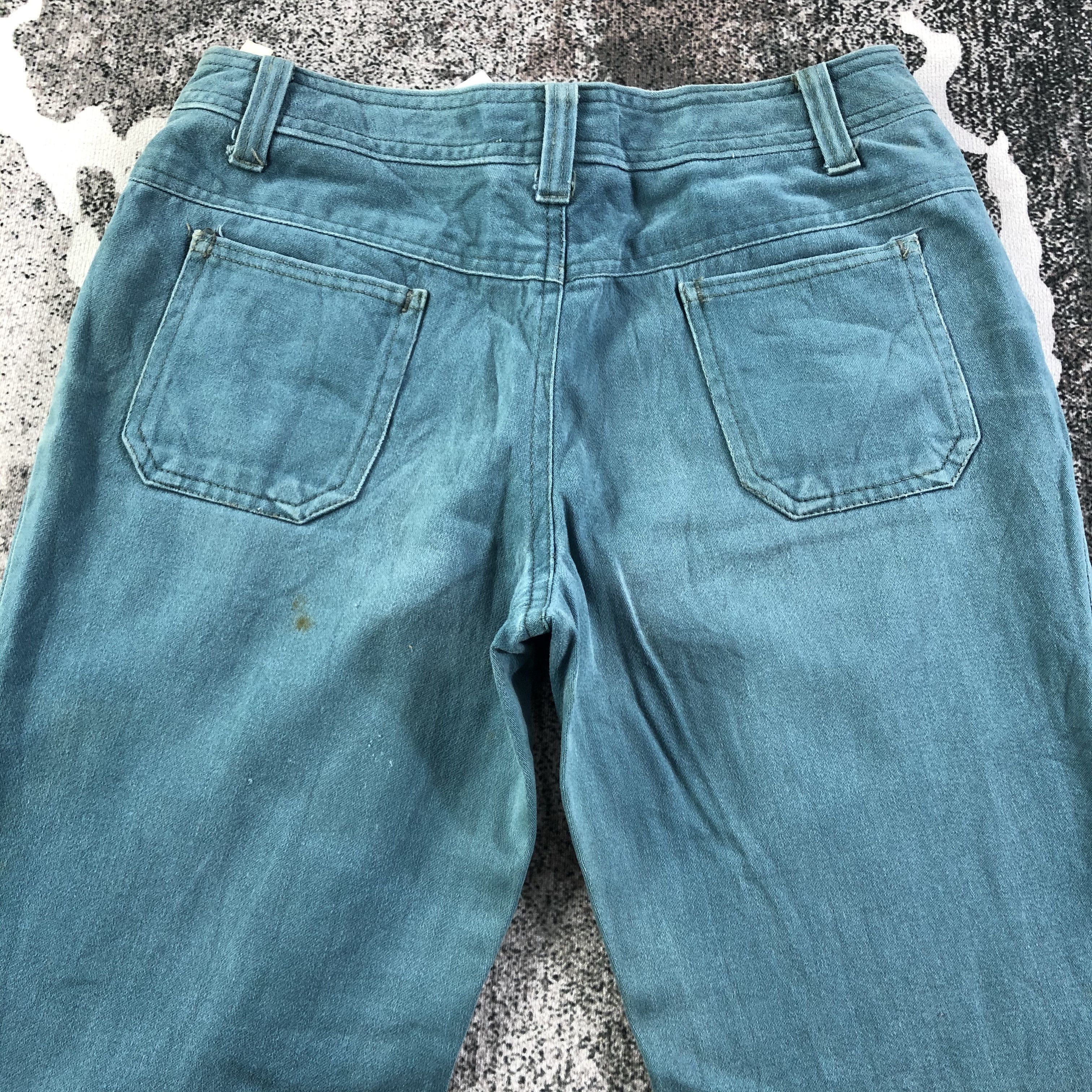 Japanese Brand Vintage Japanese Bush Pants Jeans Flare Denim KJ1810 Size 27" / US 4 / IT 40 - 4 Thumbnail