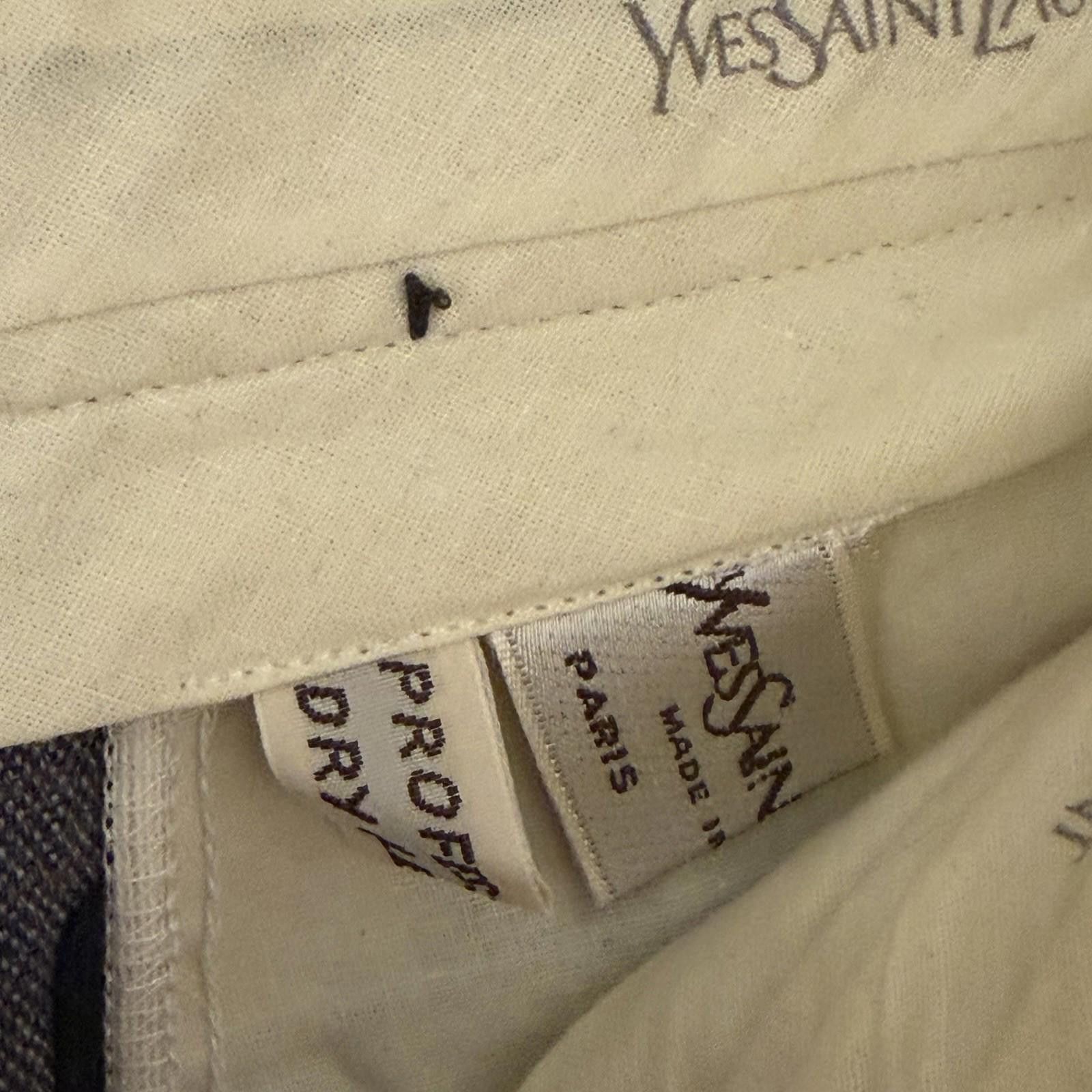 Yves Saint Laurent Yves Saint Laurent Vintage 70-80s Wool Tweed Trouser, ~32x28 Size US 32 / EU 48 - 3 Thumbnail