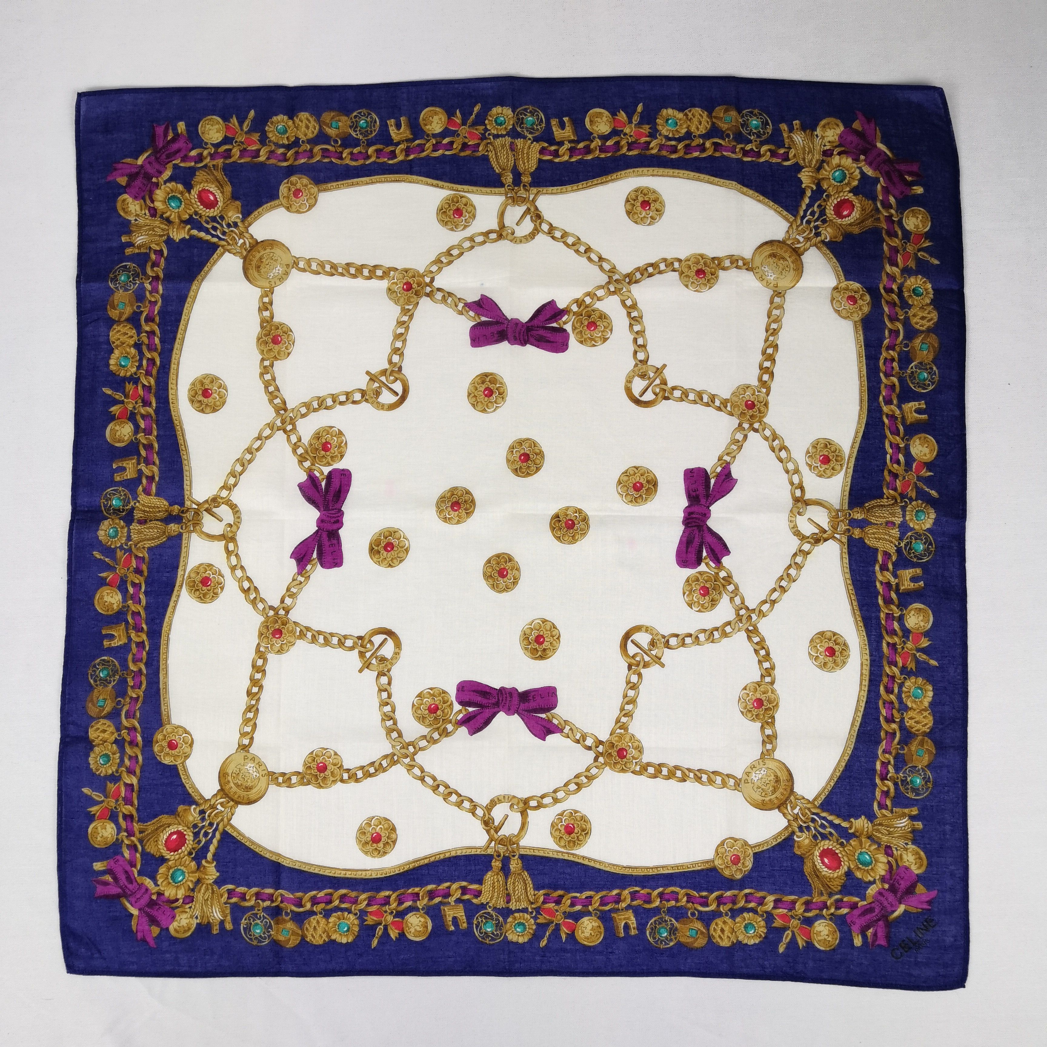 Celine Vintage Celine Paris Bandana Handkerchief Neckerchief Size ONE SIZE - 2 Thumbnail