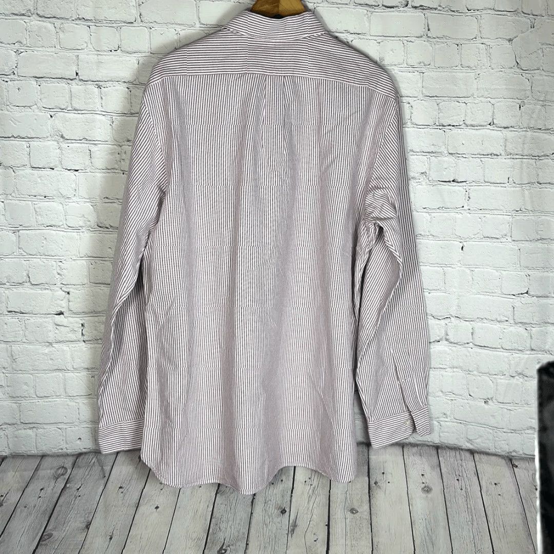 Ralph Lauren Ralph Lauren Shirt XL Red Striped Cotton Long Sleeve Custom Fit Color Pony Button-Up Mens Size US XL / EU 56 / 4 - 4 Thumbnail