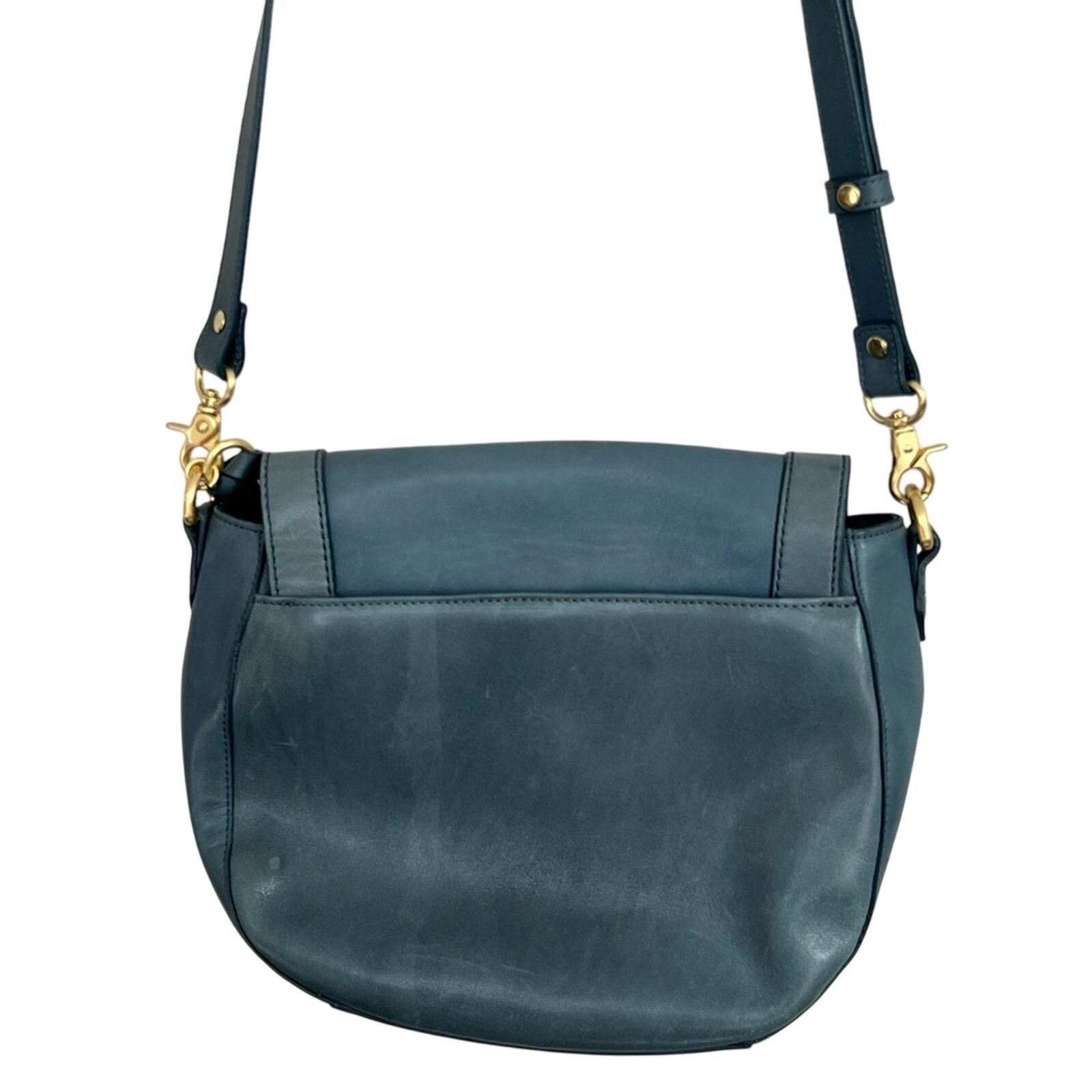 BRAHMIN Brahmin Southcoast Sonny Crossbody Purse Turnlock Teal Aqua Size ONE SIZE - 8 Thumbnail