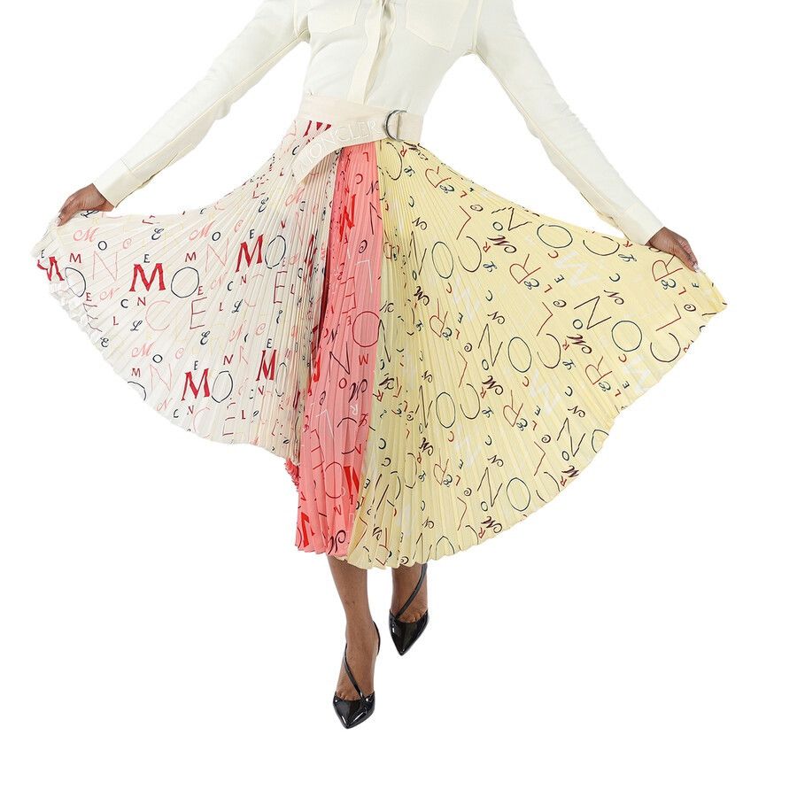 Moncler o1y1125 Midi Skirt in Multicolor Size 26" / US 2 / IT 38 - 2 Thumbnail