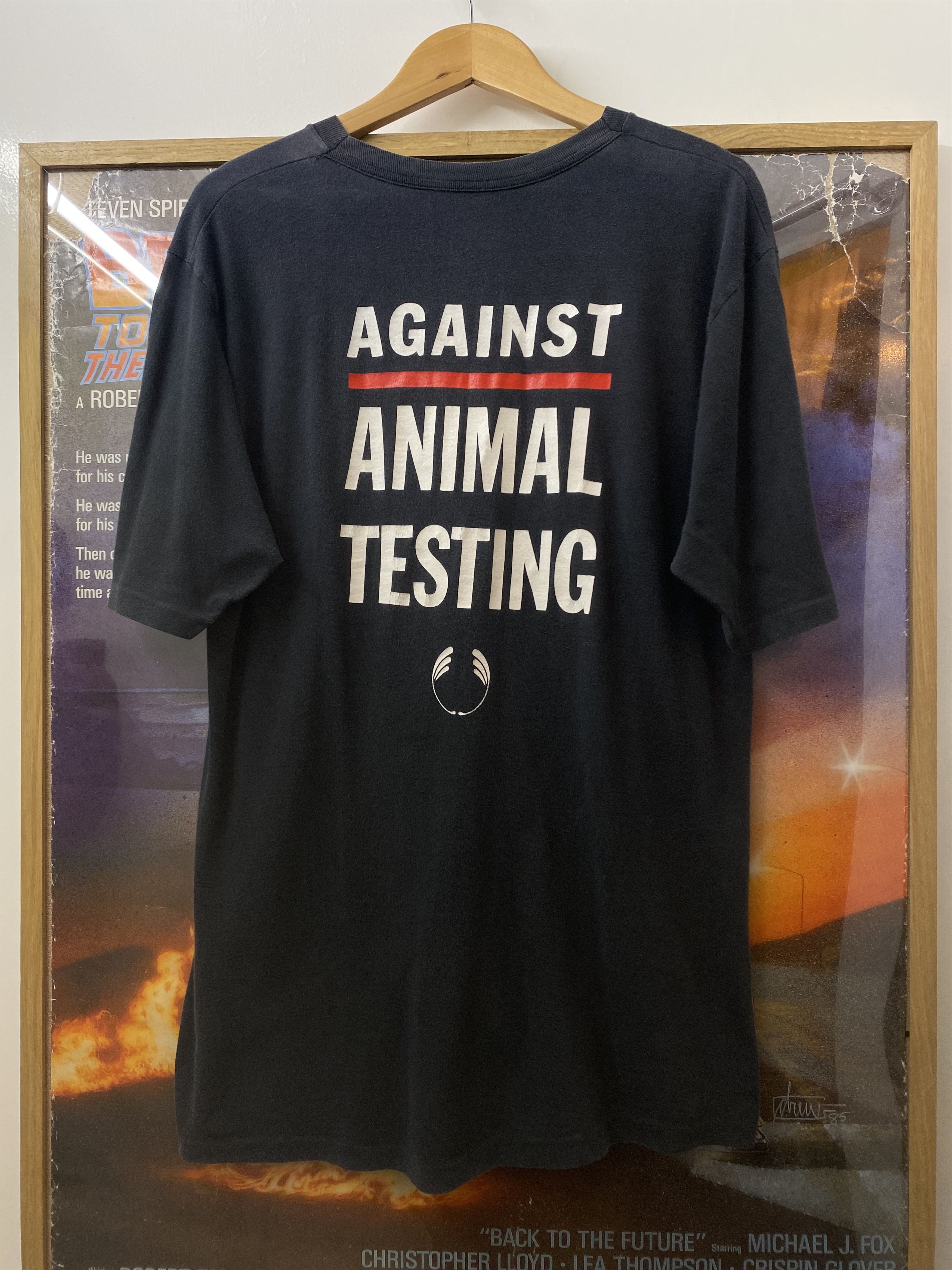 Vintage Original 90s The Body Shop Animal Rights Campaign Promo Tee Size US L / EU 52-54 / 3 - 1 Thumbnail
