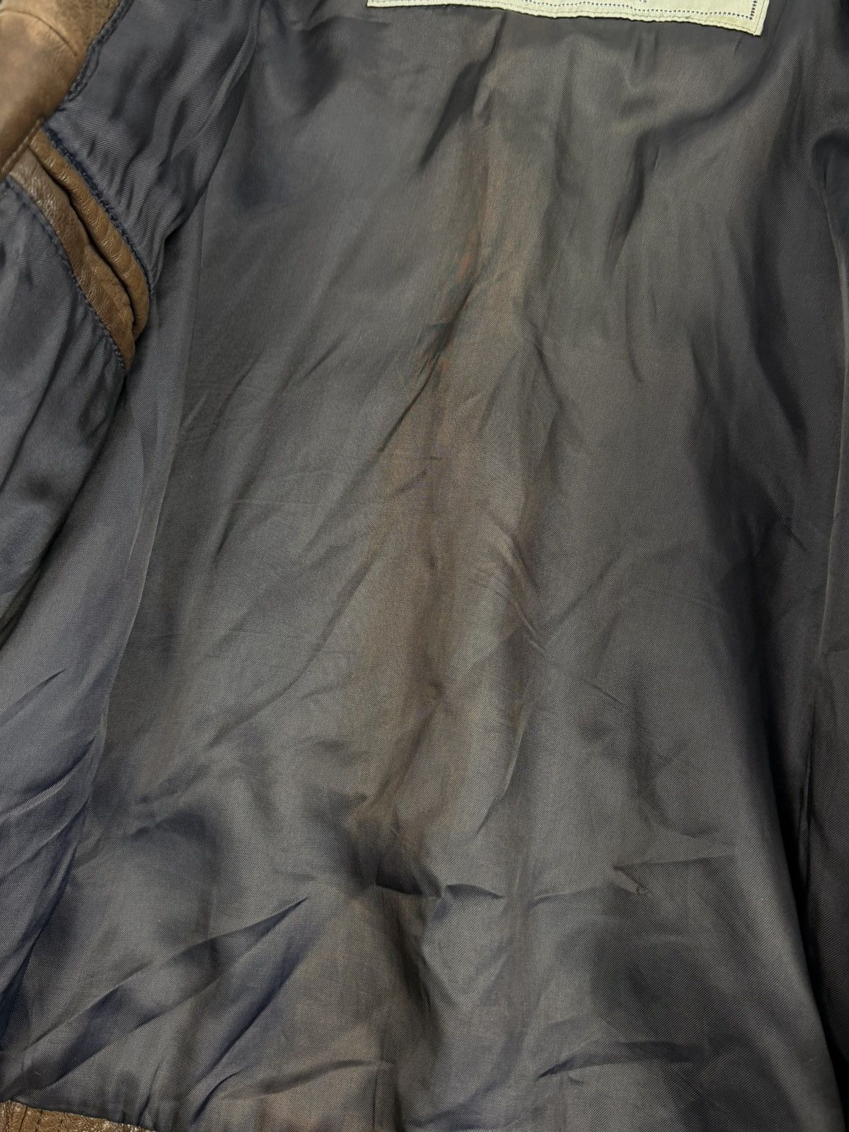 Japanese Brand St Michael Vintage Leather Aviation Bomber Jacket Japanese Size US L / EU 52-54 / 3 - 23 Thumbnail