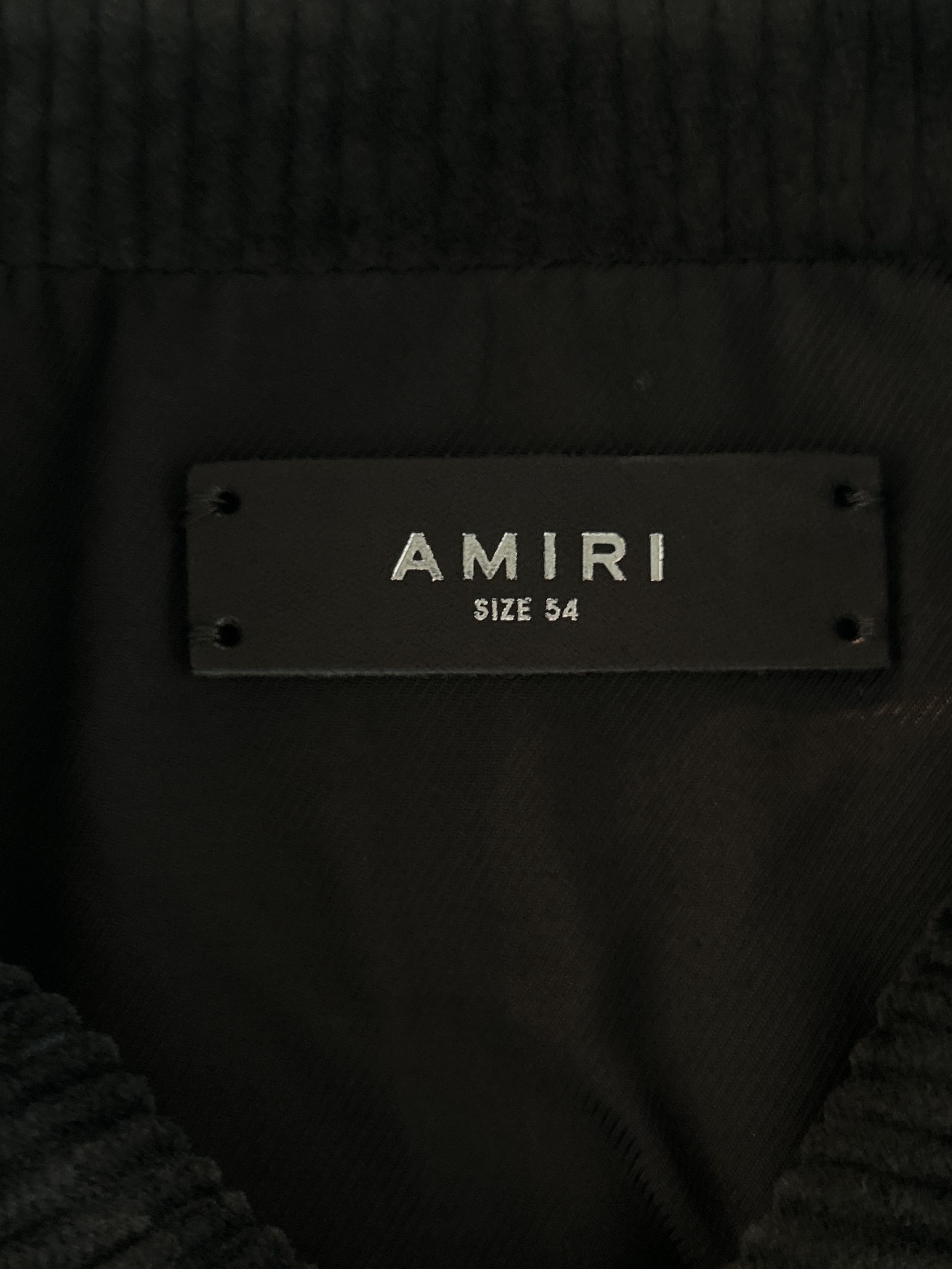 Amiri Amiri Black & Burgundy Corduroy Bones Teddy Jacket Size US XL / EU 56 / 4 - 3 Thumbnail