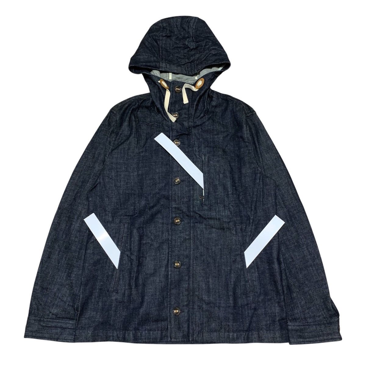 20471120 Beams Japan Denim Jacket Hoded Size US M / EU 48-50 / 2 - 9 Thumbnail