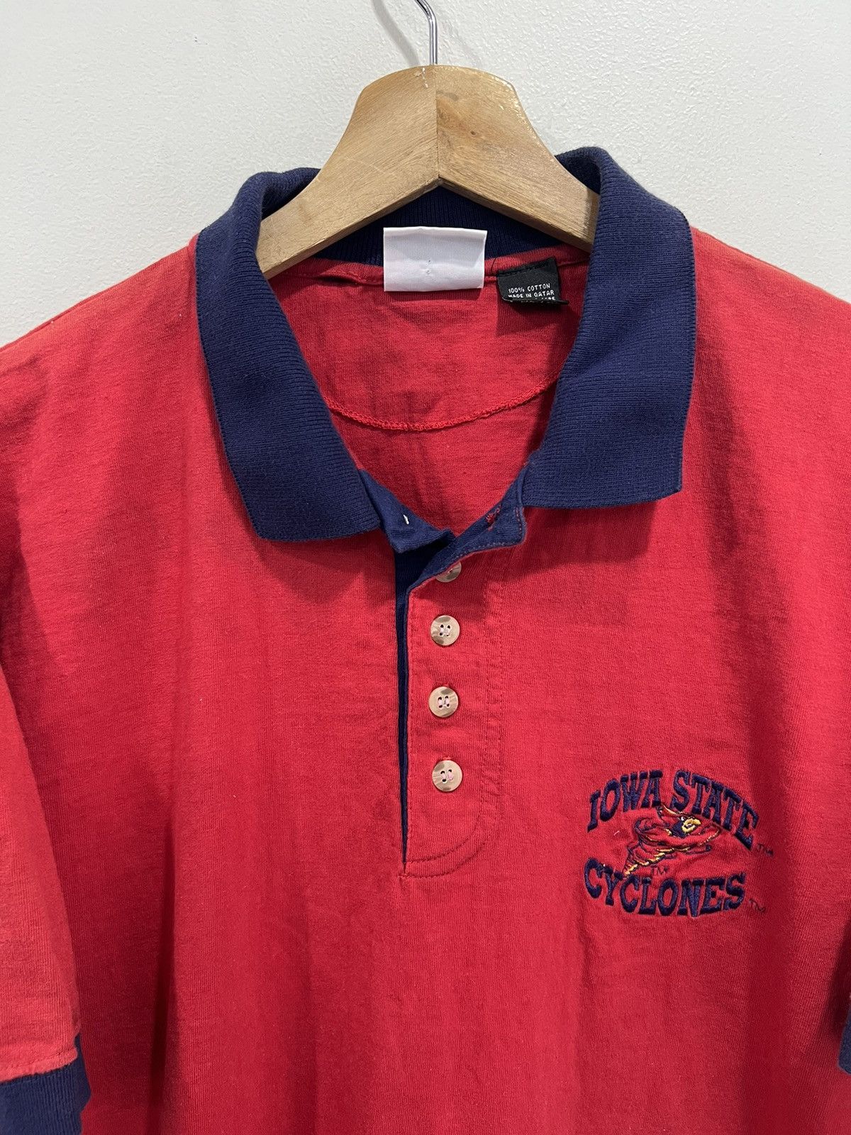 Vintage Vintage Iowa State Cyclones Polo Shirt Size US L / EU 52-54 / 3 - 2 Thumbnail