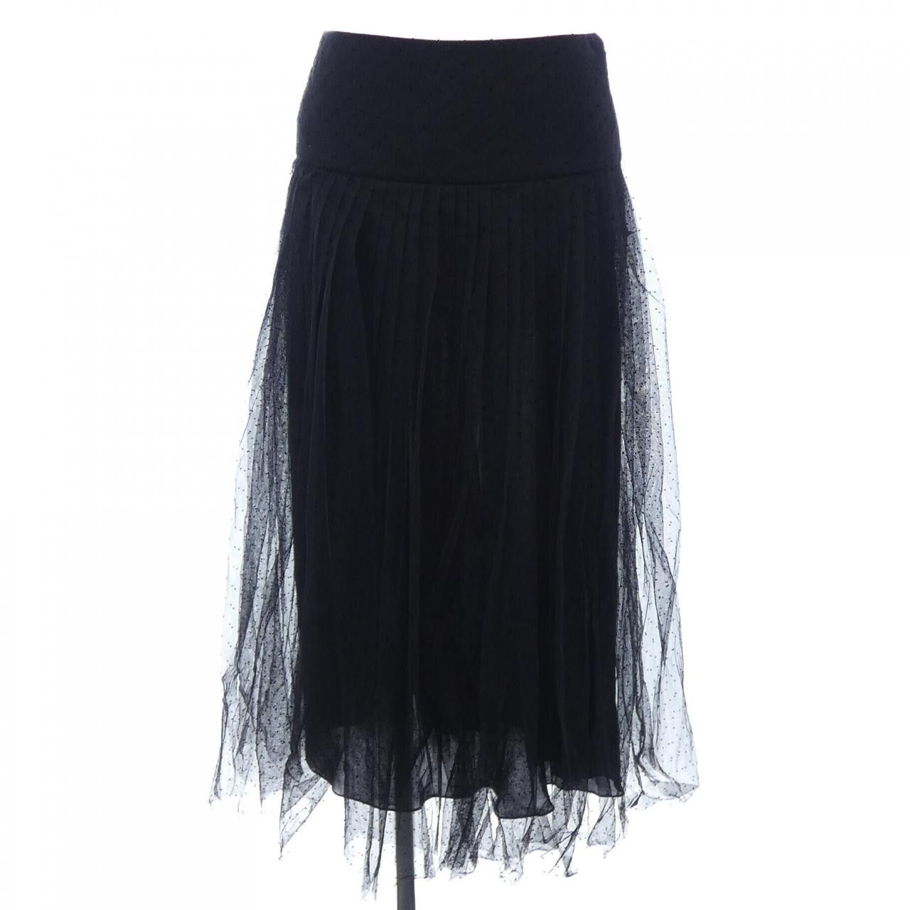 Dior Dior Christian Dior Pleated Midi Skirt Tulle Skirt Textile Skirts 841J50A8810 DUTY FREE for USA Size ONE SIZE - 1 Thumbnail