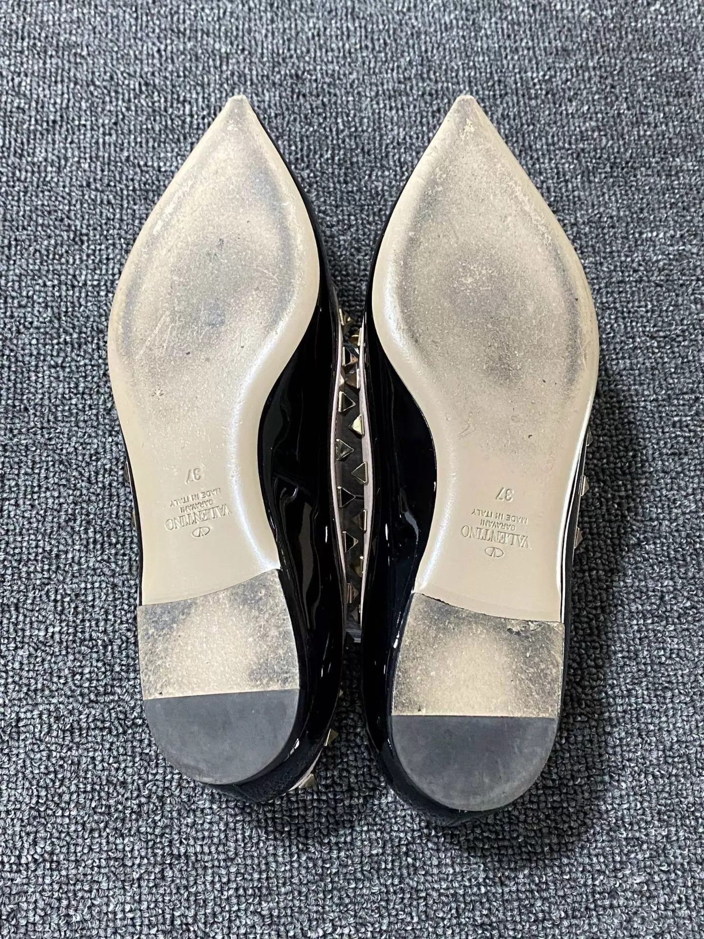 Valentino Valentino Black Studded Flats 98 New 37 Size US 6.5 / IT 36.5 - 6 Thumbnail