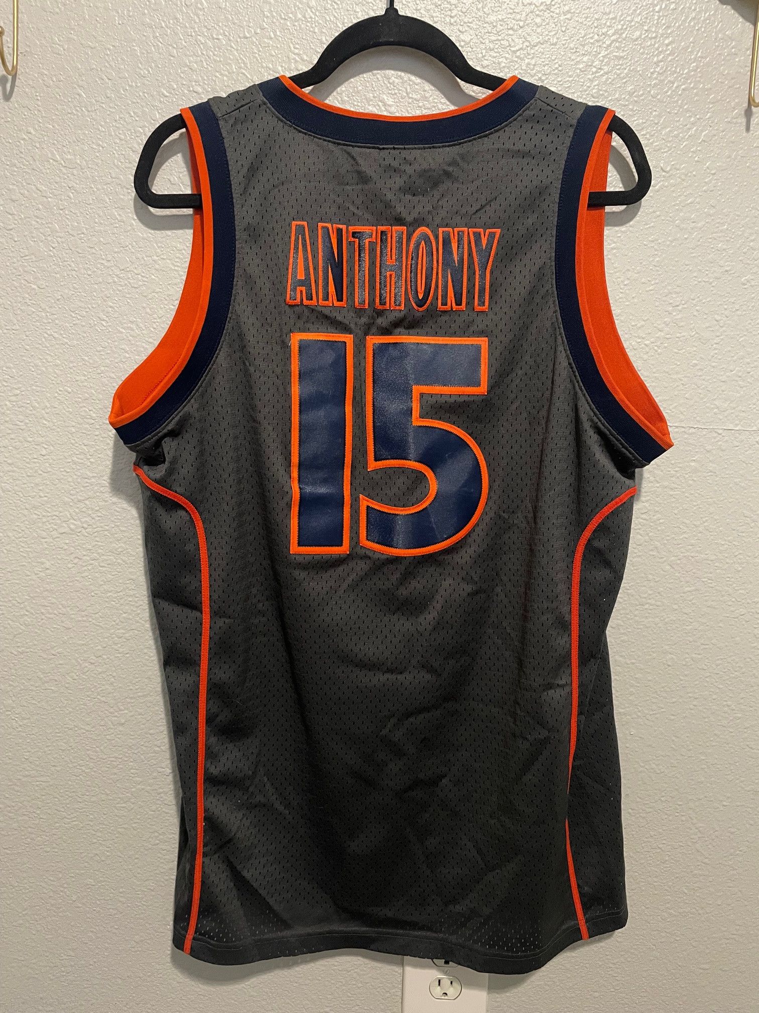 Nike Authentic Carmelo Anthony Syracuse Jersey Silver Grailed