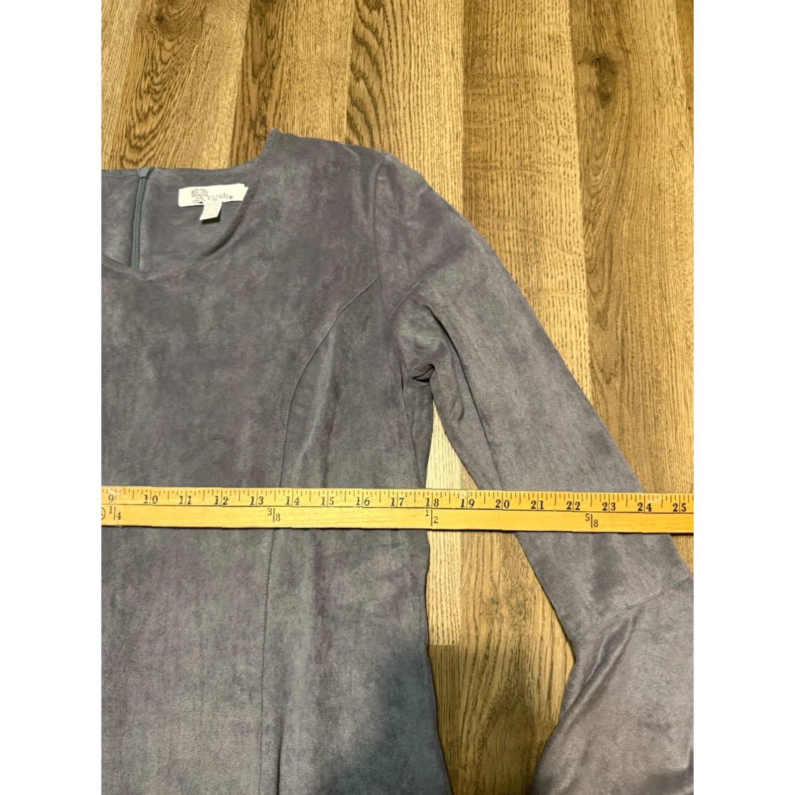 Vintage Aryeh Dress Women's XL Gray Long Sleeve A-Line Flared Sleeve Dress Size XL / US 12-14 / IT 48-50 - 6 Thumbnail