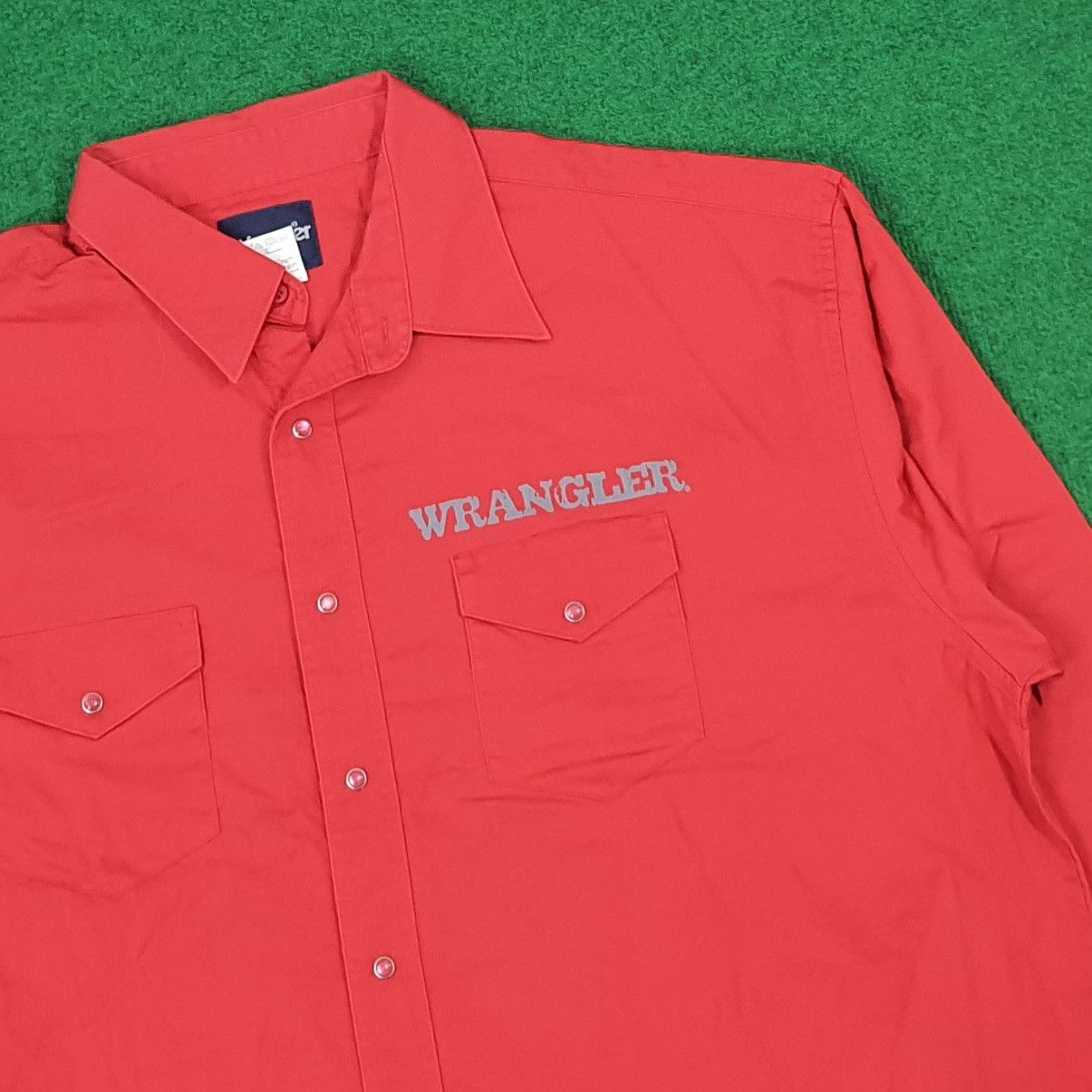 Wrangler Vintage Wrangler Spell Out Button Up Shirt C276N61 Size US XXL / EU 58 / 5 - 4 Thumbnail