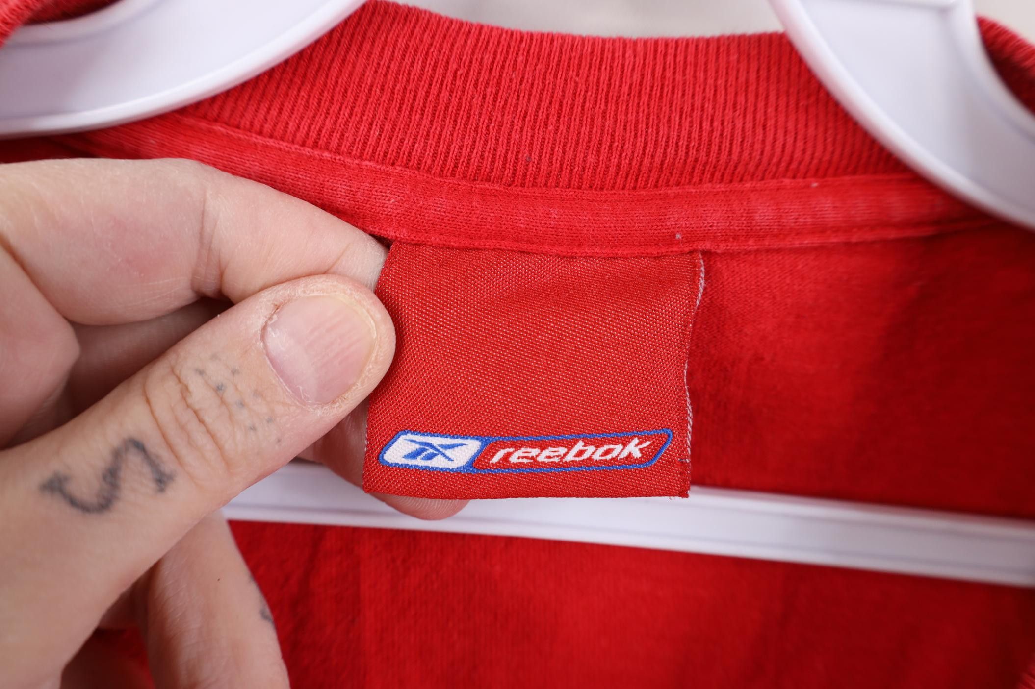 Reebok Vintage Reebok New England Patriots Football T-Shirt Red Size US XXL / EU 58 / 5 - 8 Thumbnail