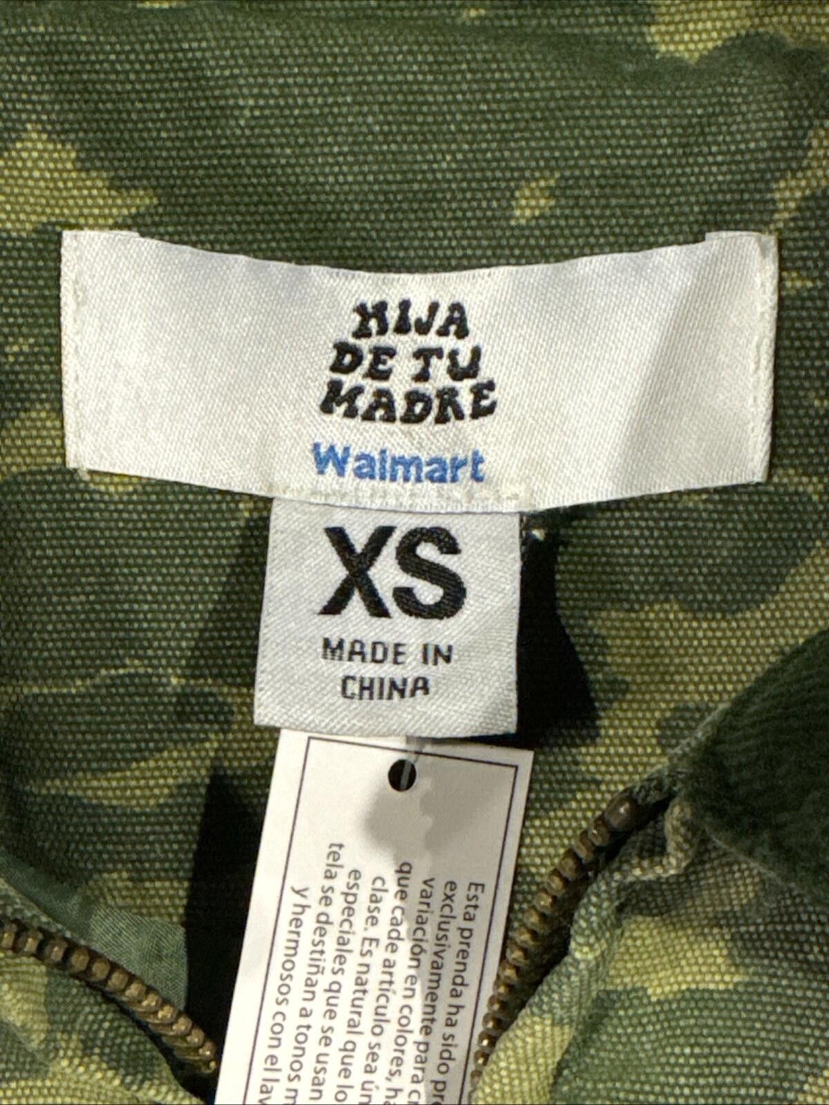 Other Hija De Tu Madre Camo Jacket w/Green Collar Zip Up (522-23) Size XS / US 0-2 / IT 36-38 - 6 Thumbnail