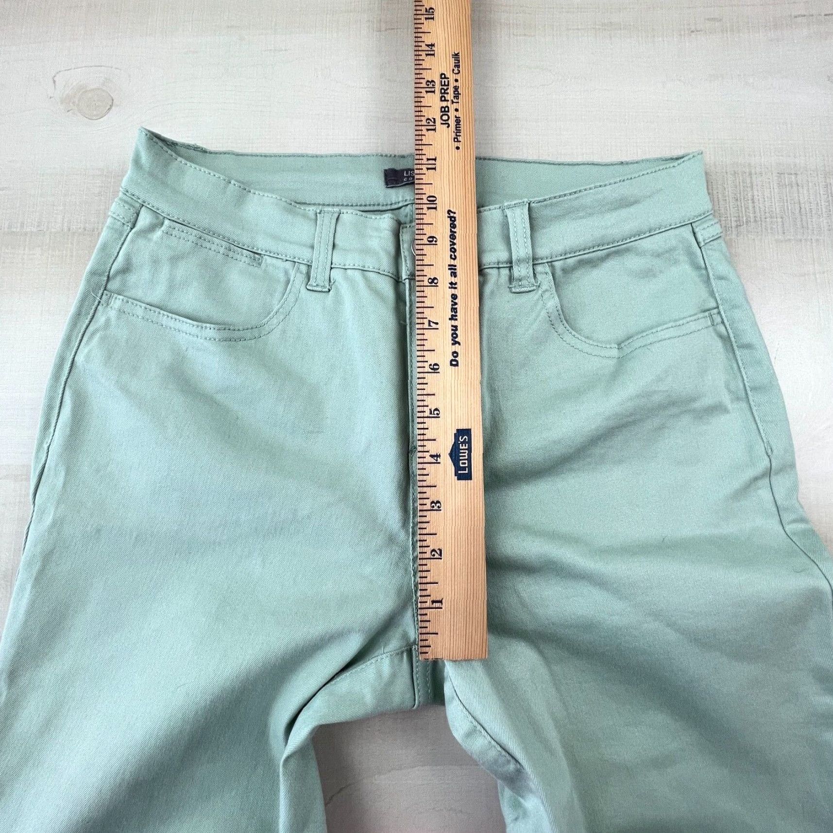 Vintage Lisa Rinna Womens Green Skinny Jeans 6 Mid Rise Stretch Denim Size 28" / US 6 / IT 42 - 5 Thumbnail